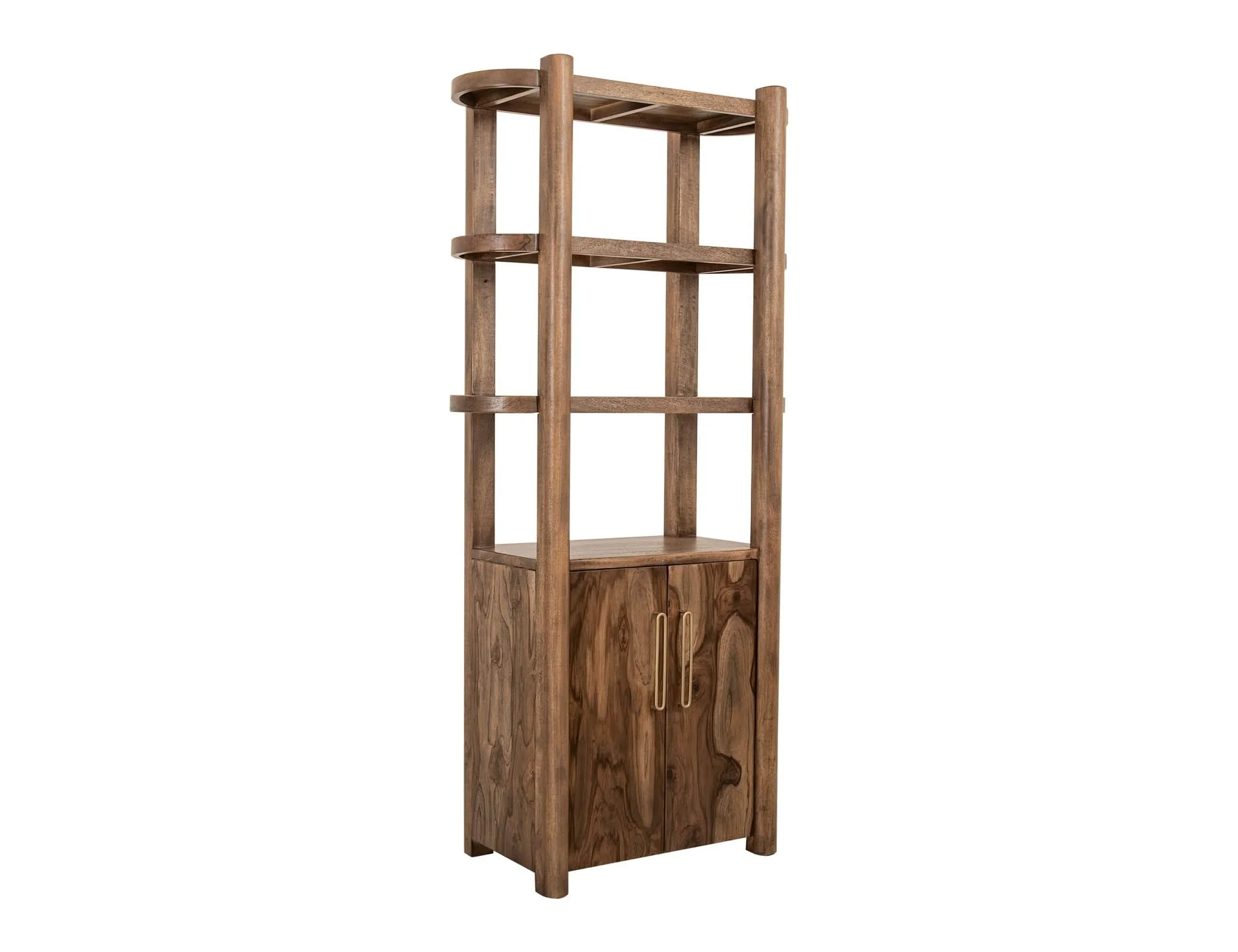 Balam - Pier With 2 Door And 3 Shelf - Light Brown - Image 3