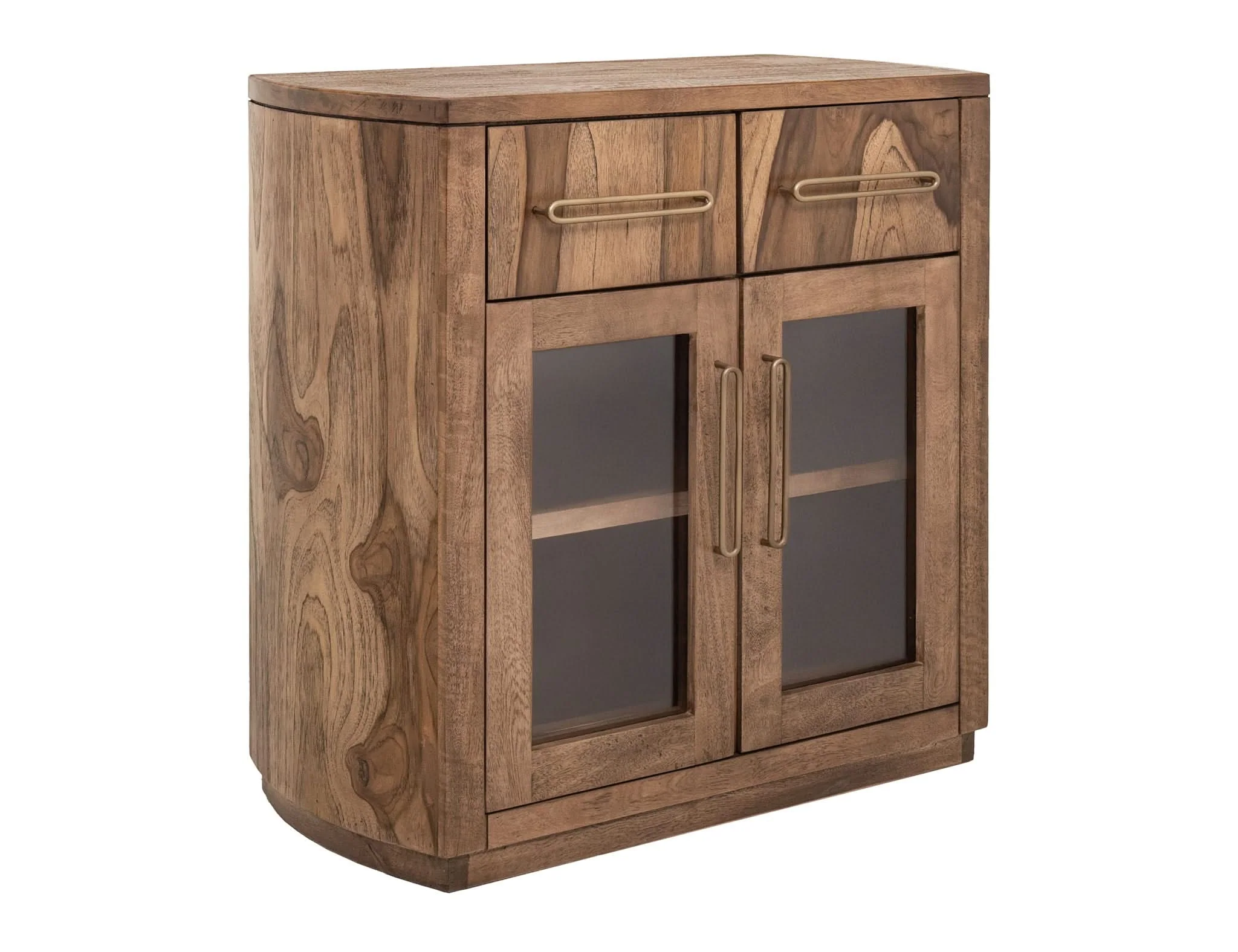 Balam - Server With 2 Drawer & 2 Glass Door - Light Brown - Image 3