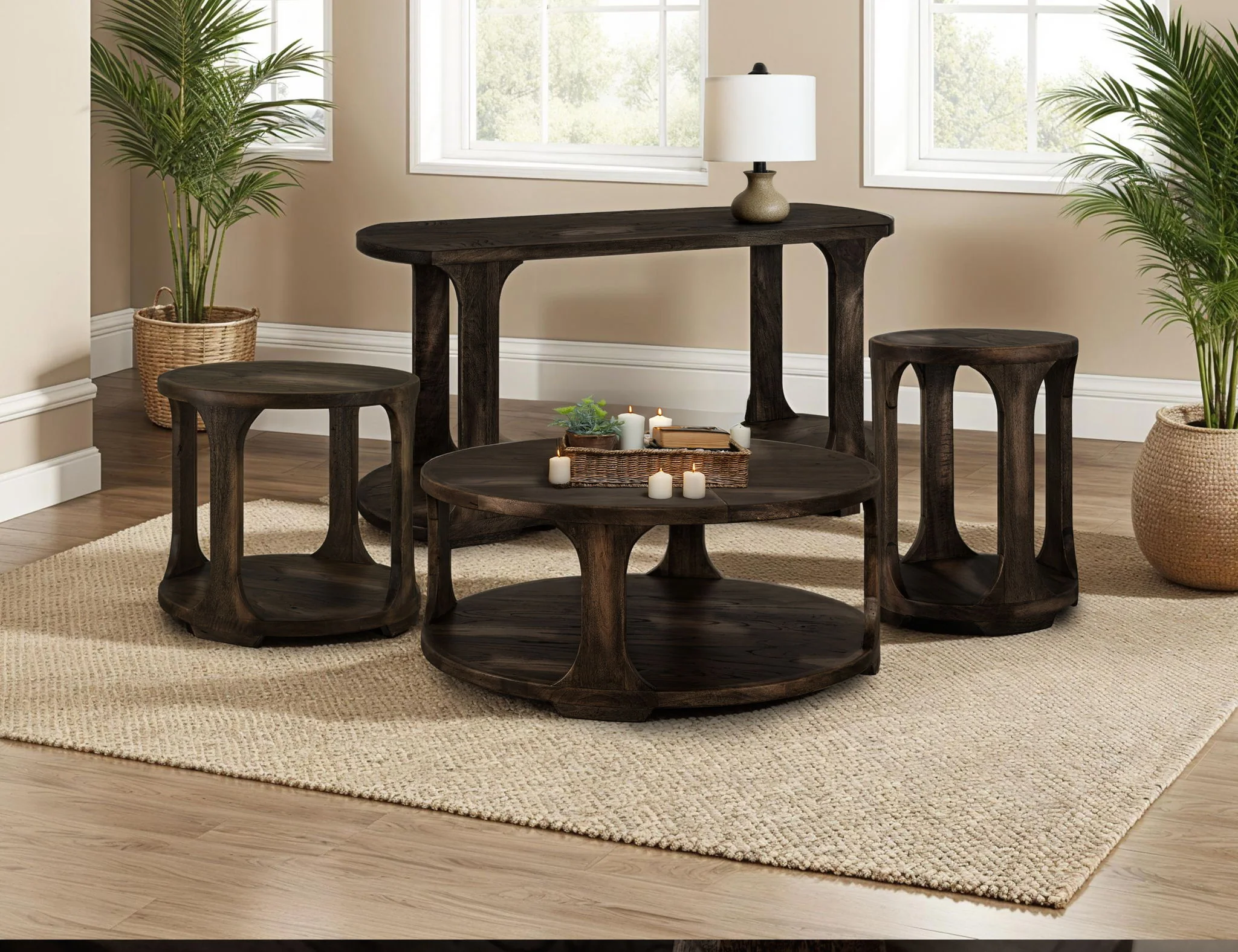 Balam - Wood Sofa Table - Image 5