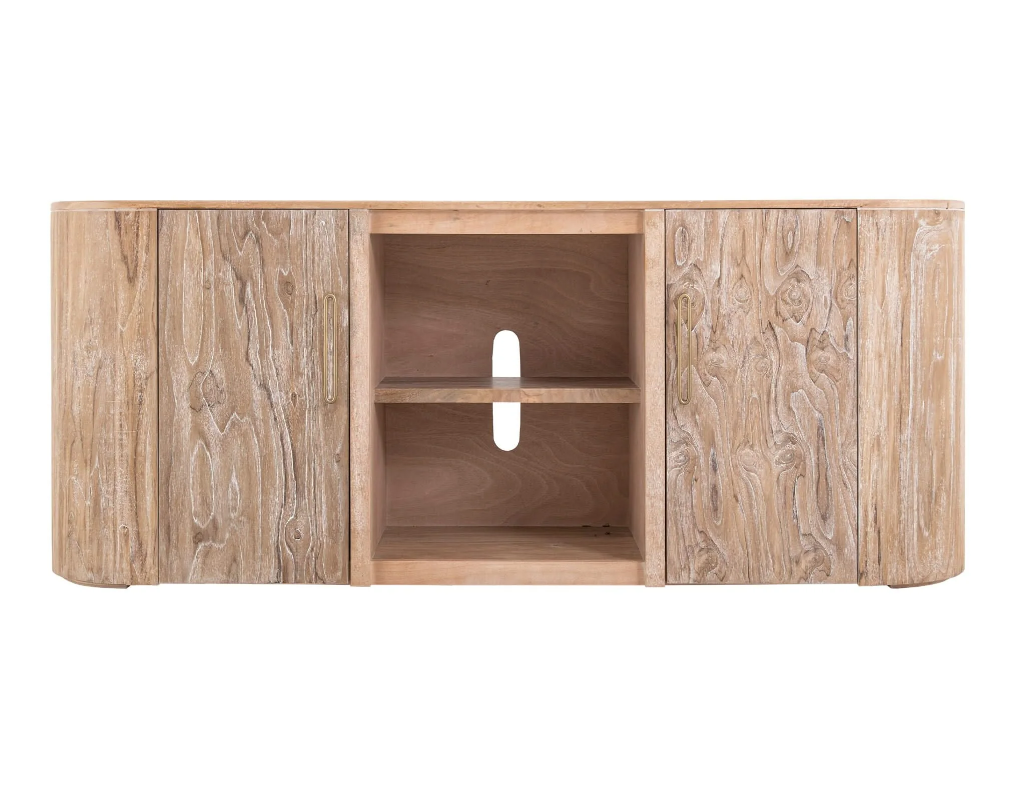 Balam - TV Stand - Ivory White