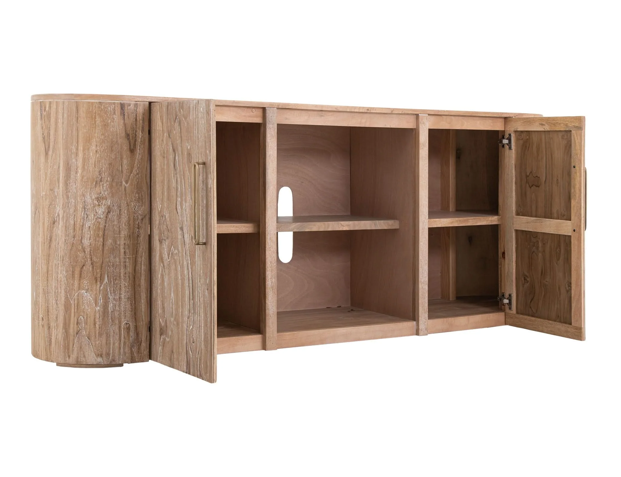 Balam - TV Stand - Ivory White - Image 2