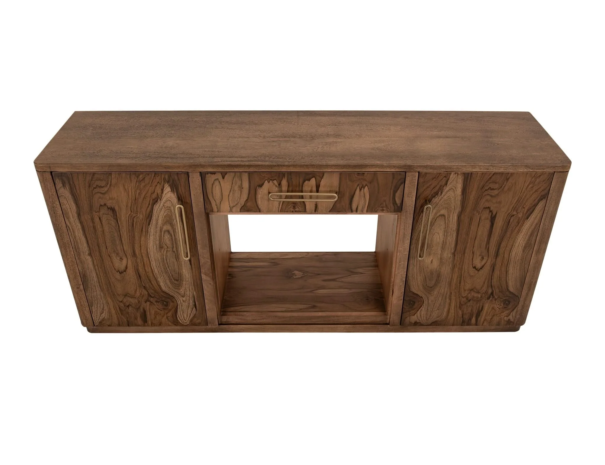 Balam - TV Stand With 1 Drawer & 2 Door - Light Brown - Image 3