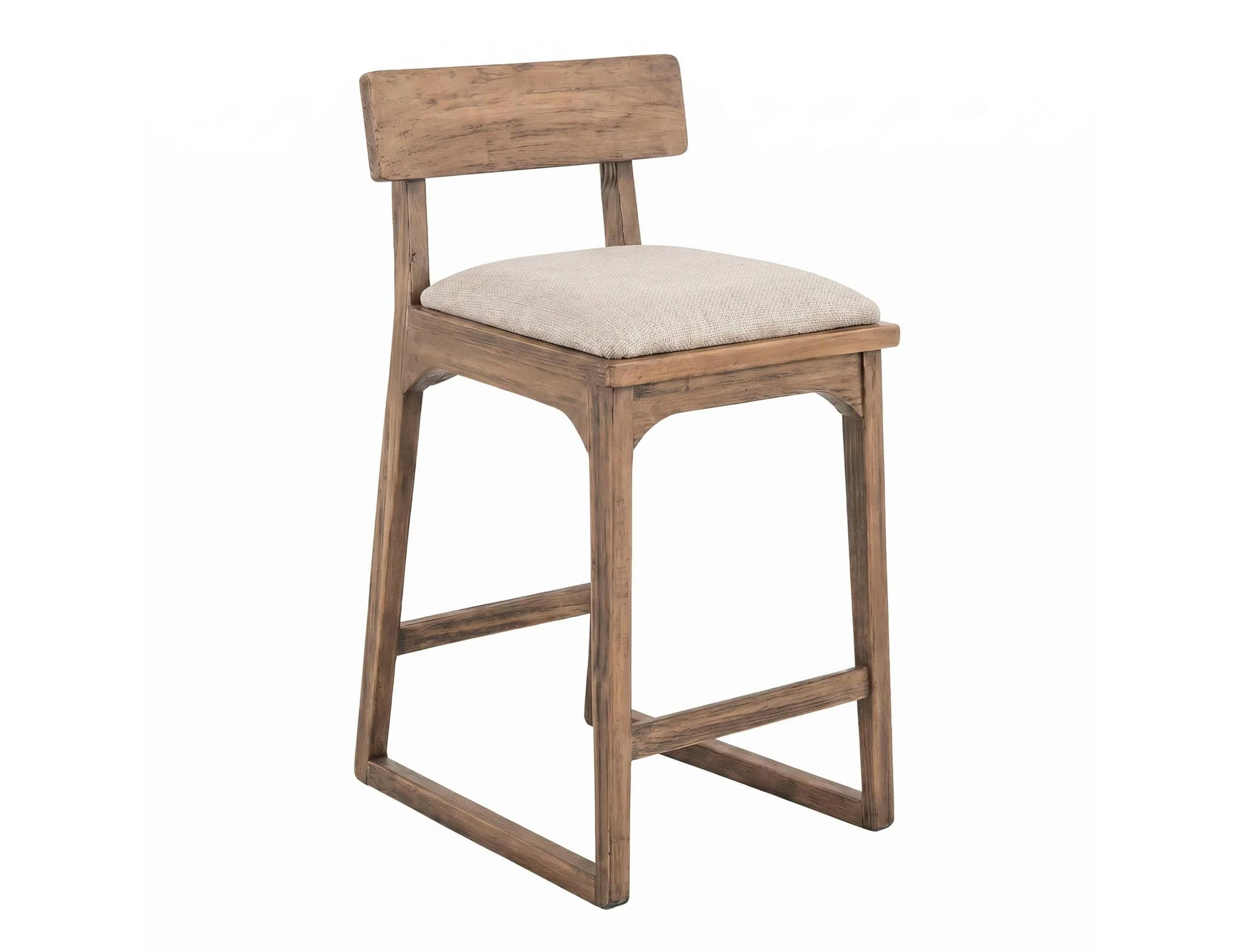 Balam - Upholstered Barstool (Set of 2) - Brown / Beige - Image 2
