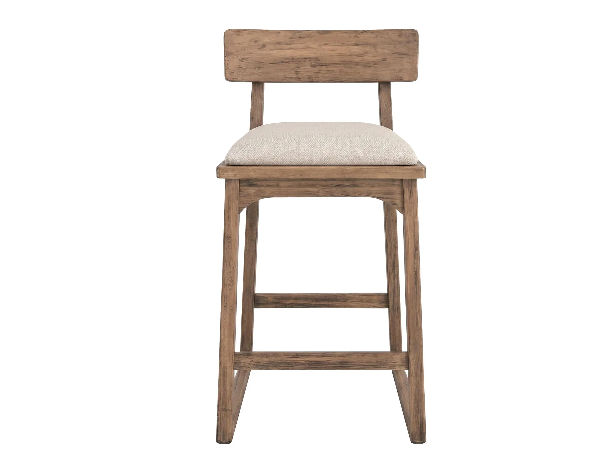 Balam - Upholstered Barstool (Set of 2) - Brown / Beige - Image 6