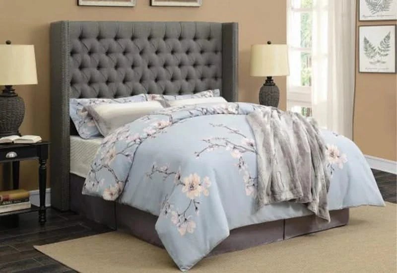BANCROFT GREY QUEEN BED