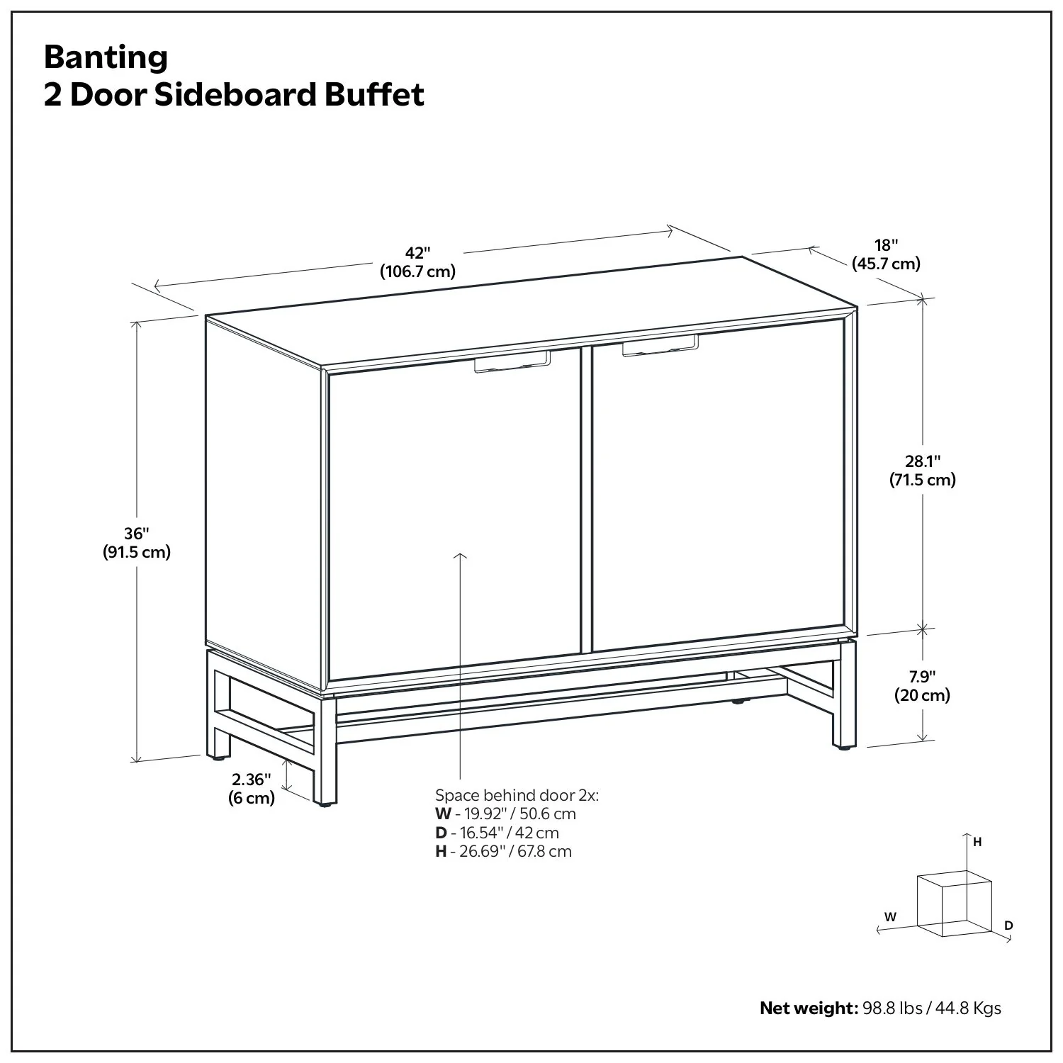 Banting - Door Sideboard Buffet - Image 8