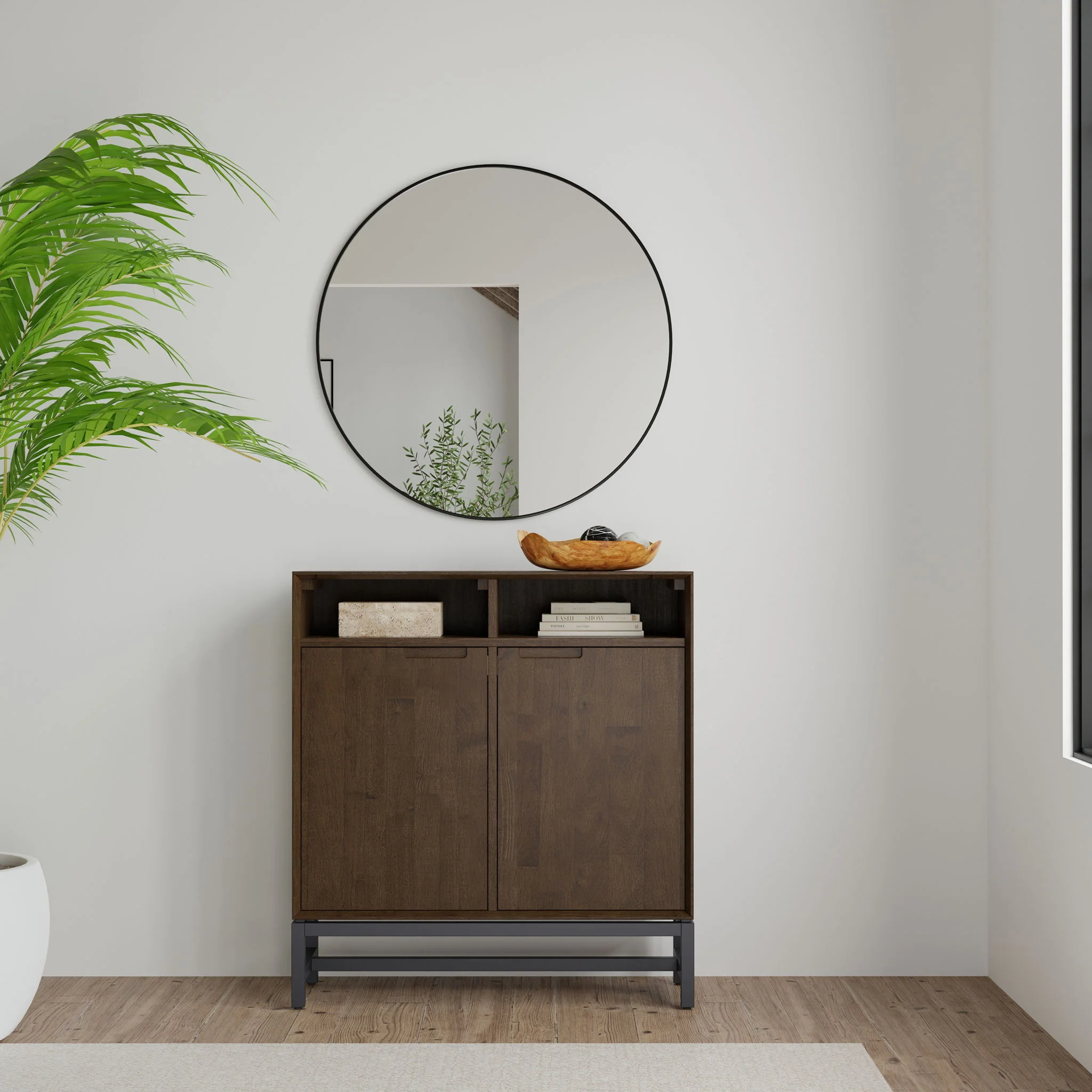 Banting - Entryway Storage Cabinet - Walnut Brown - Image 3