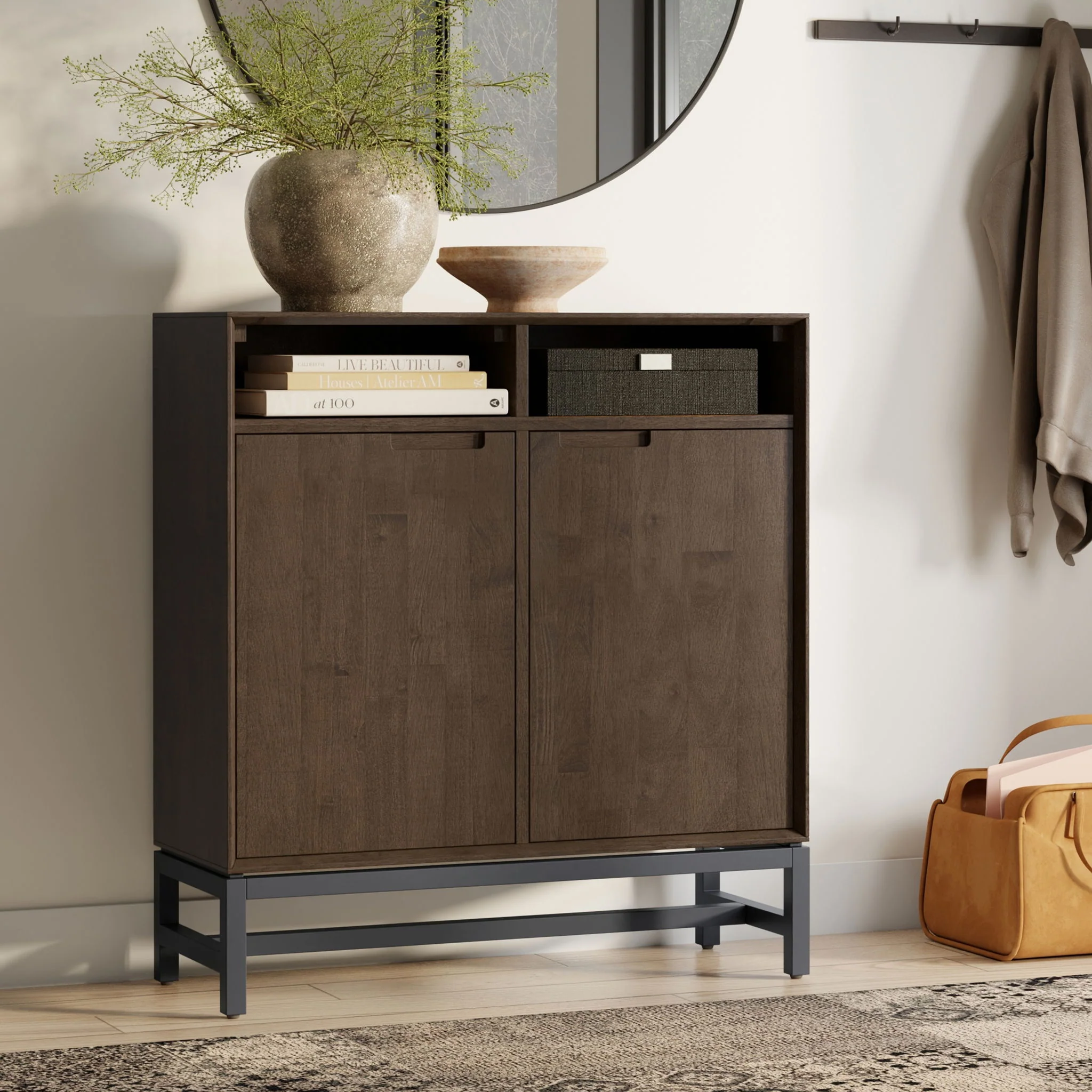 Banting - Entryway Storage Cabinet - Walnut Brown - Image 4