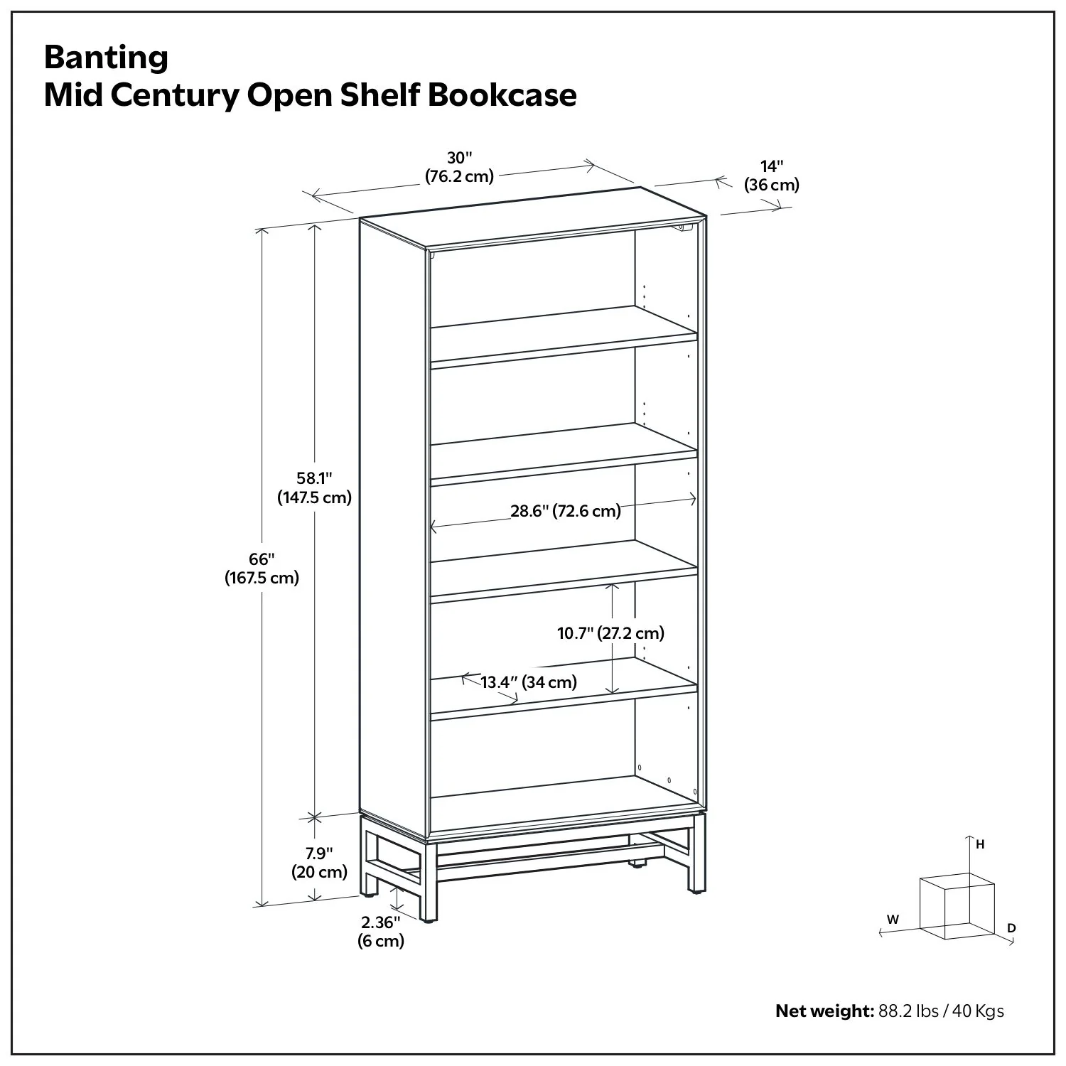 Banting - Mid Century Bookcase, Handcrafted - Image 8