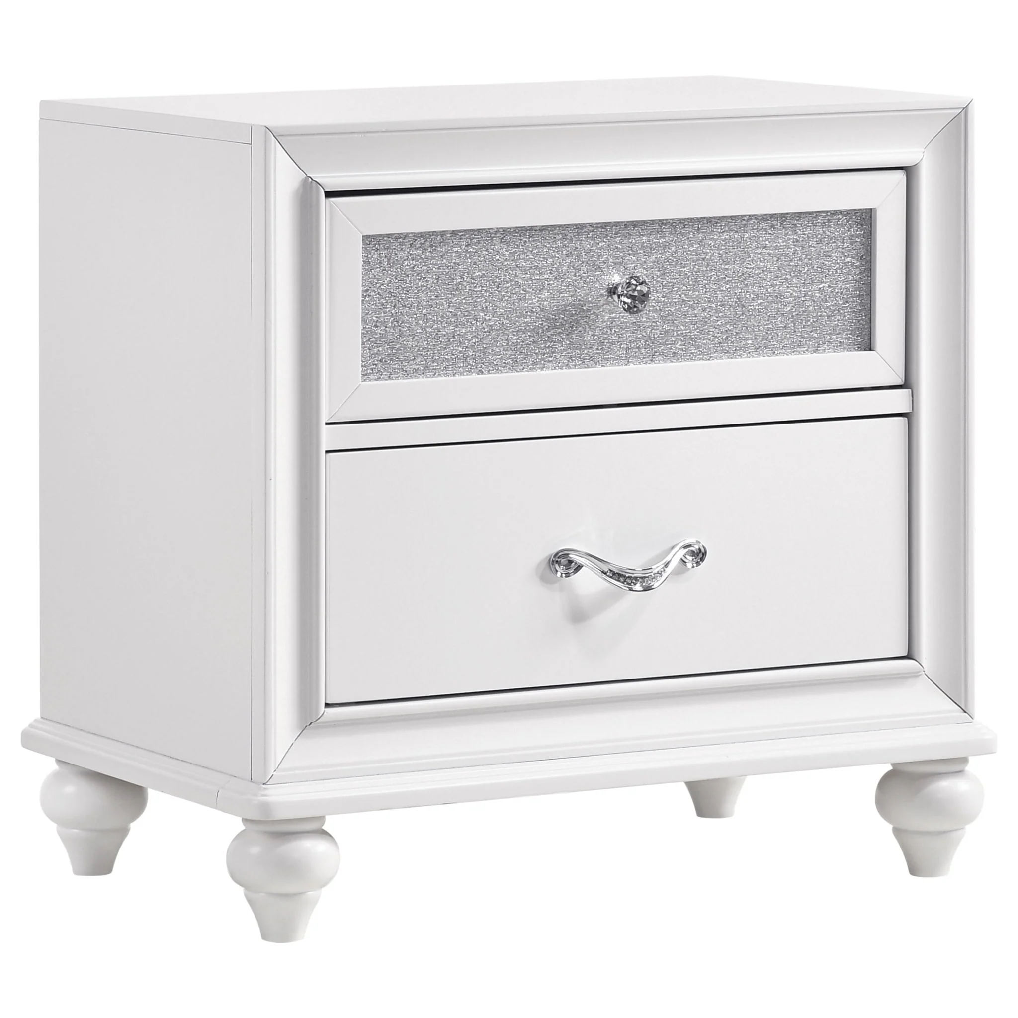 Barzini 4-piece Eastern King Bedroom Set White - Image 3