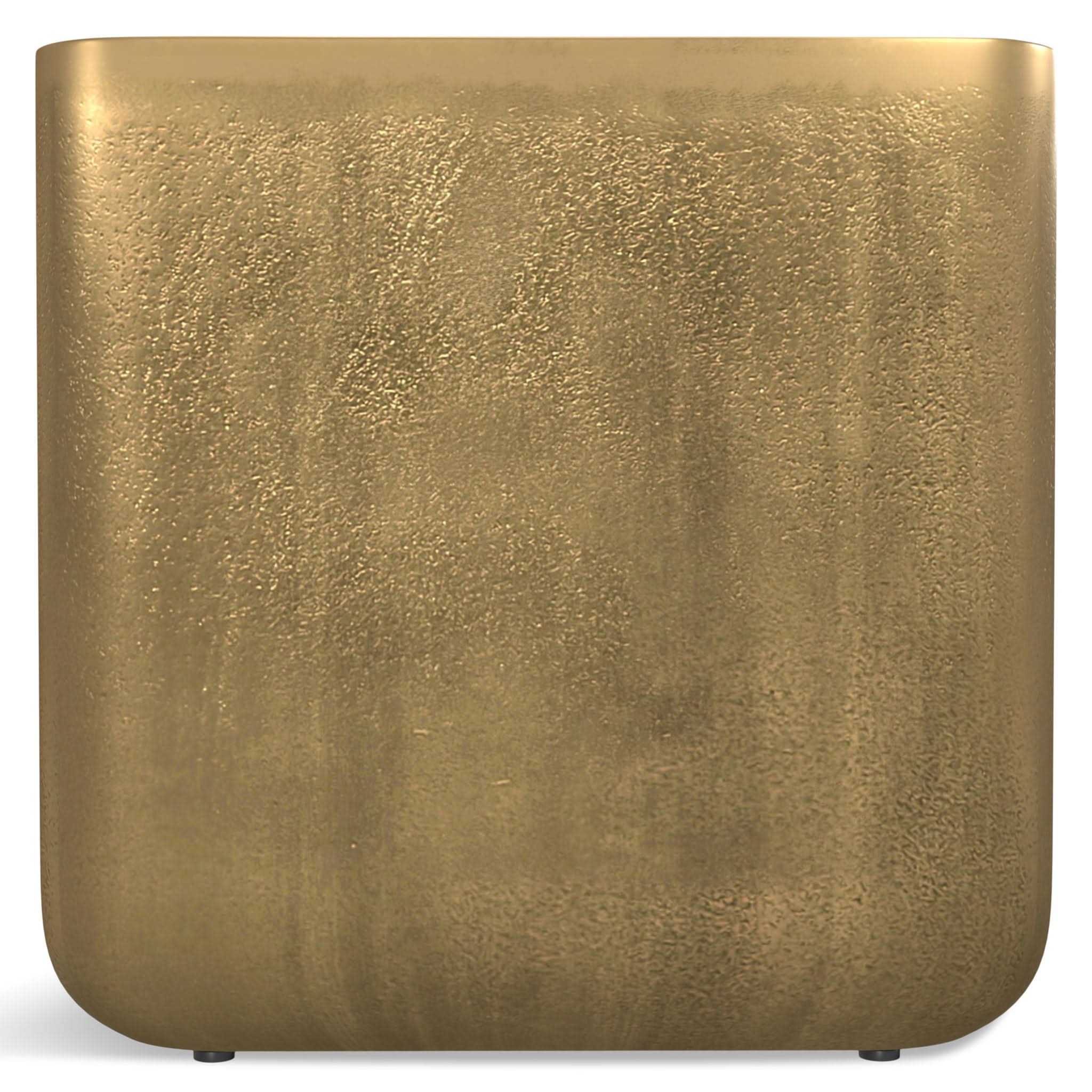Bassett - Cast Aluminum Side Table - Brown - Image 3