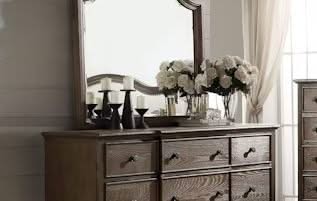 Baudouin - Weathered Mirror - Oak - Image 3
