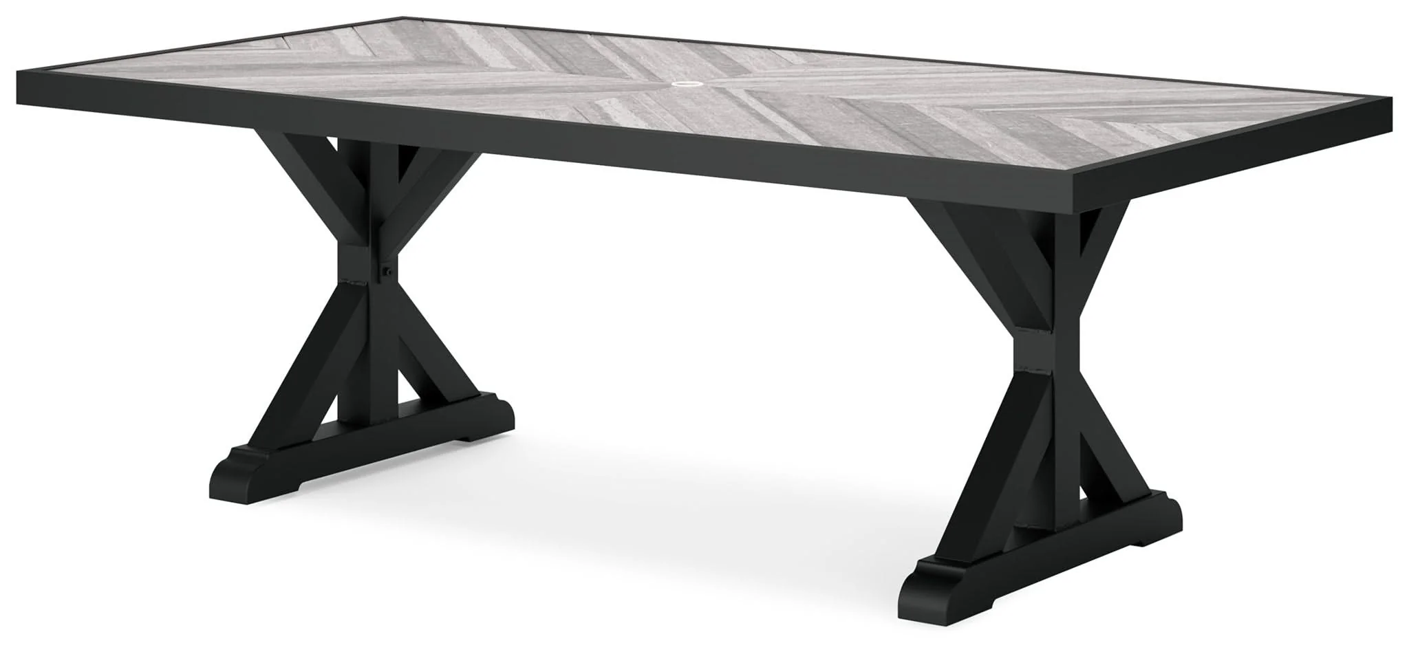 Beachcroft - Rect Dining Table W/Umb Opt - Image 4