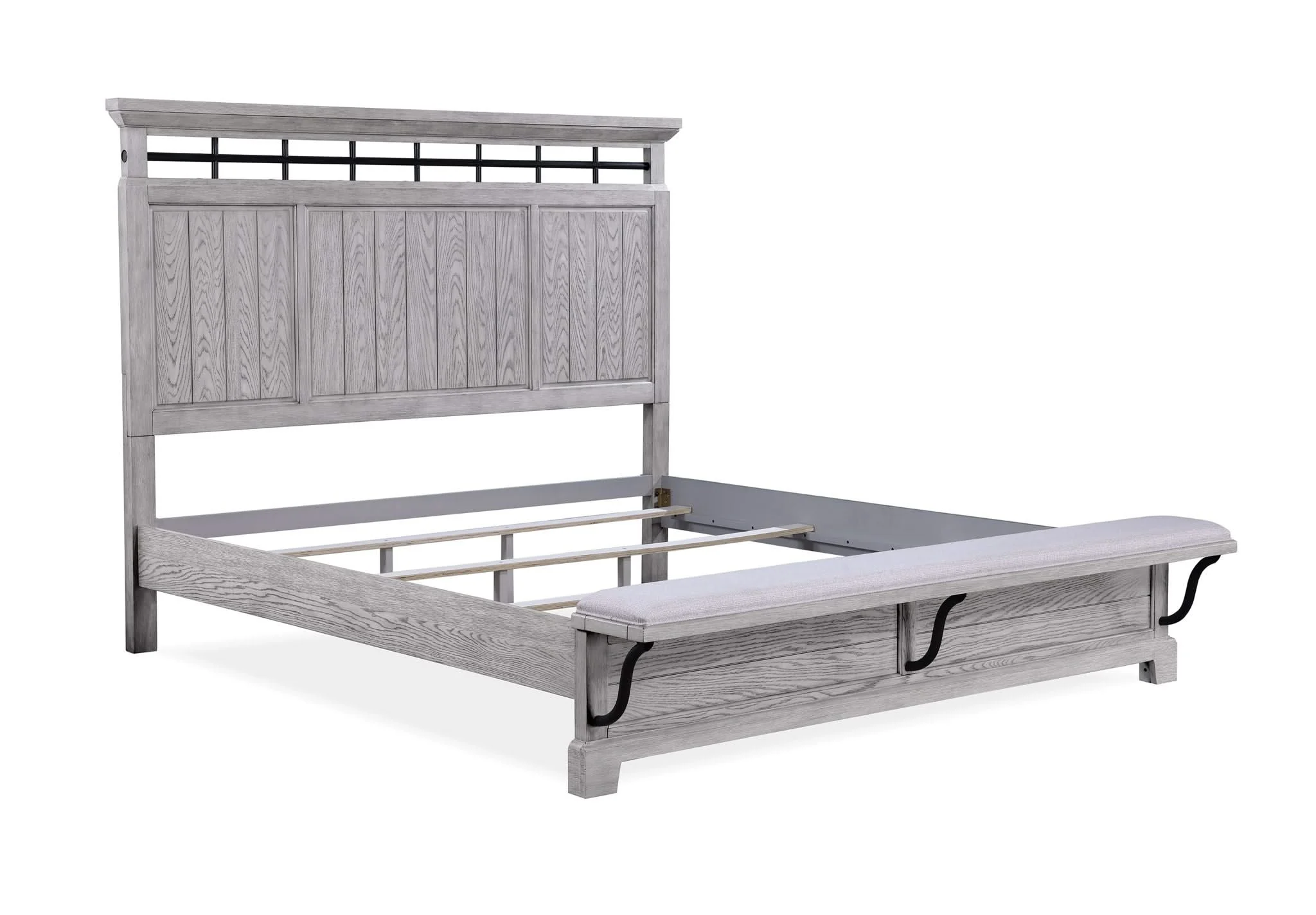 Beckett - Queen 4 Piece Bedroom Set - Greige - Image 2