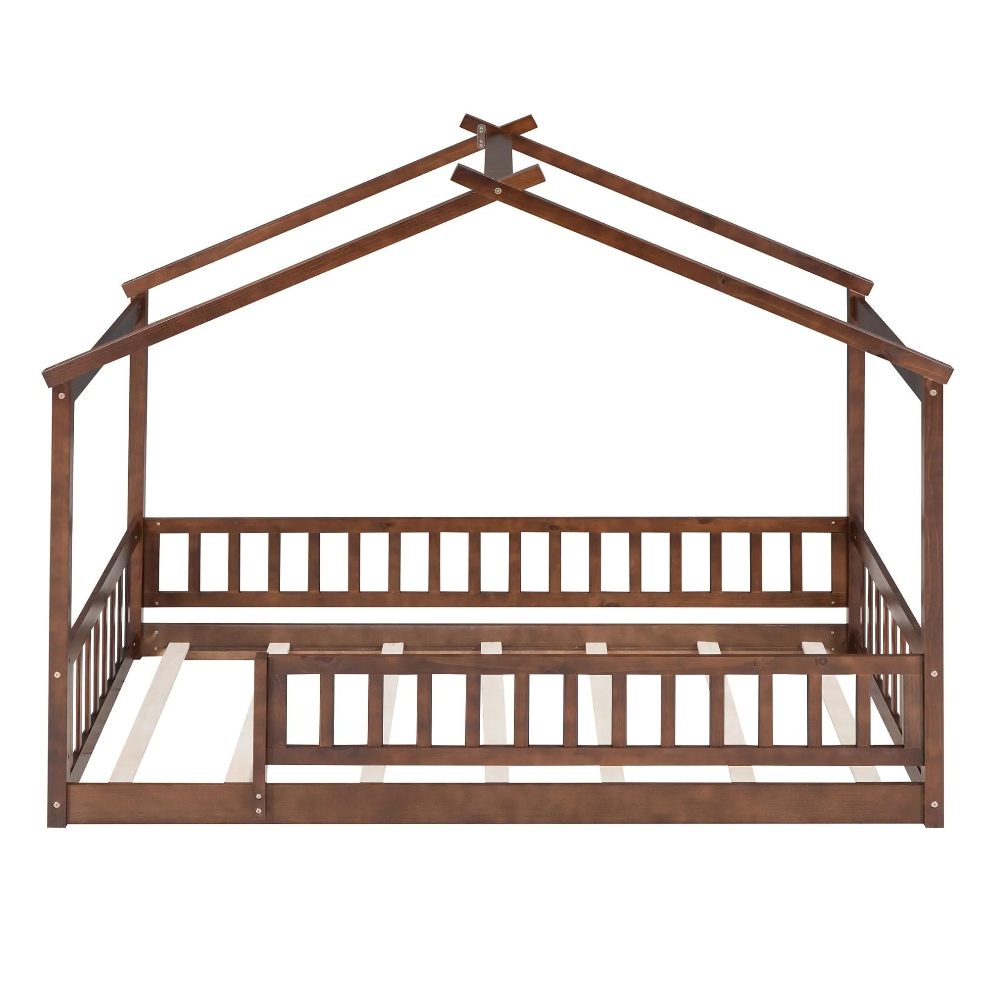 Bed House Bed Frame With Fence - Image 23