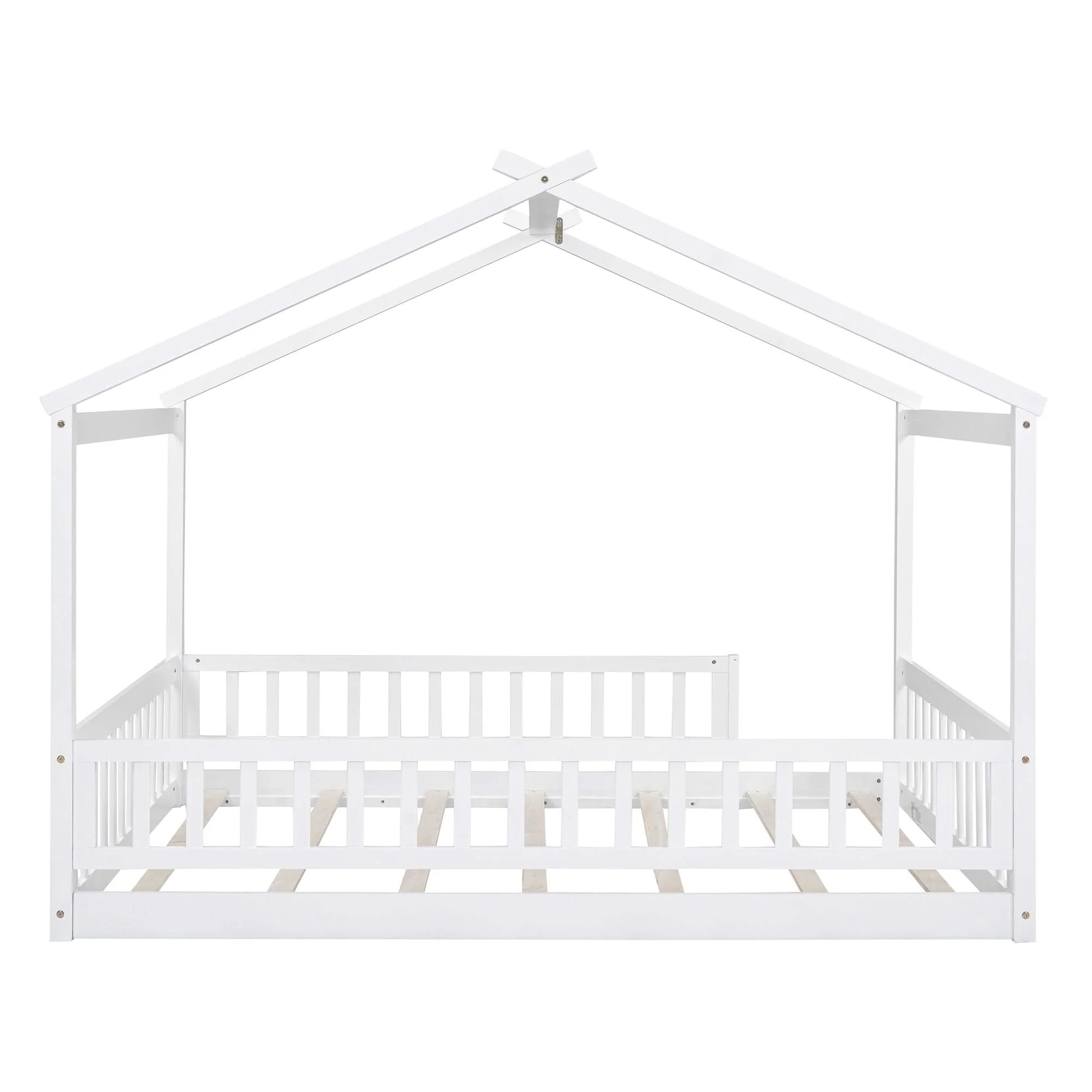 Bed House Bed Frame With Fence - Image 9