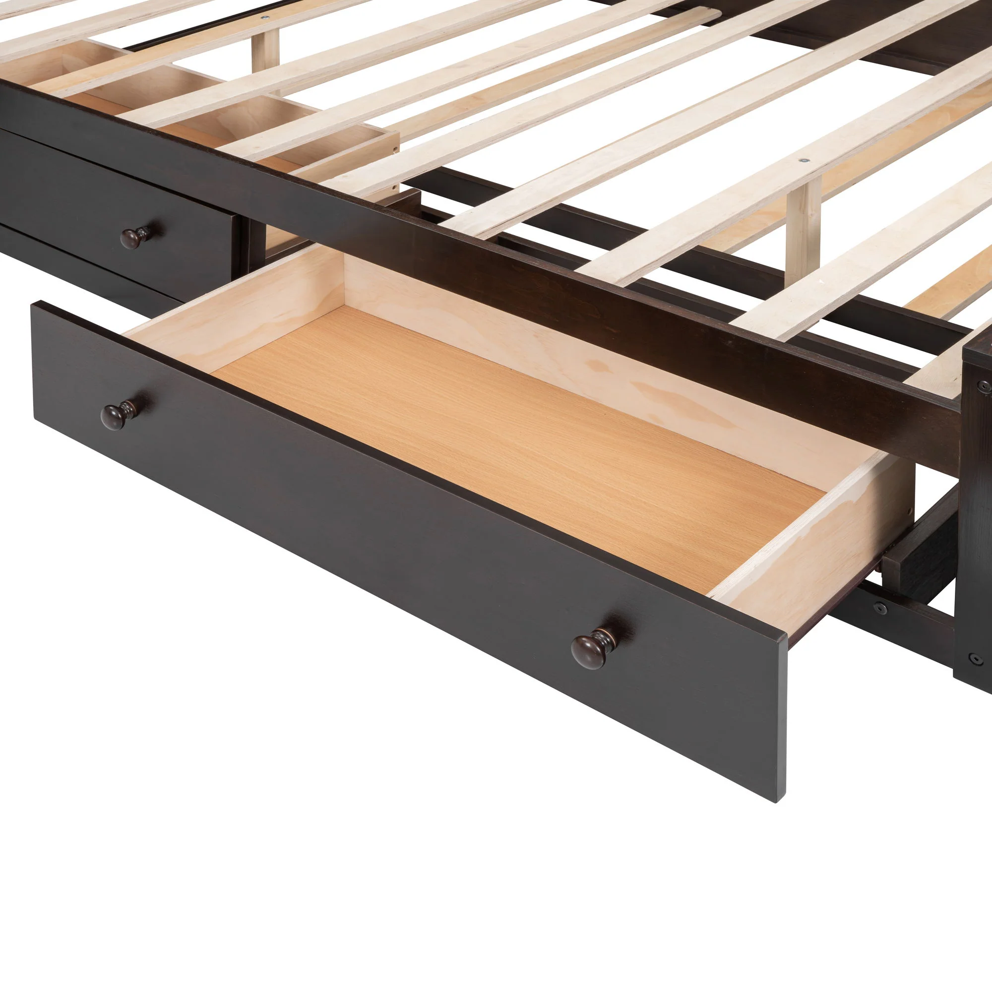 Bed With All In One Cabinet, Shelf And Sockets, Twin Long Trundle - Image 10