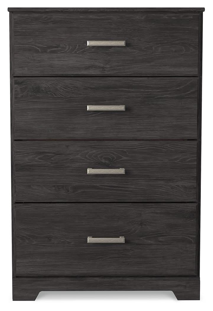 Belachime - Four Drawer Chest - Charcoal - Image 4
