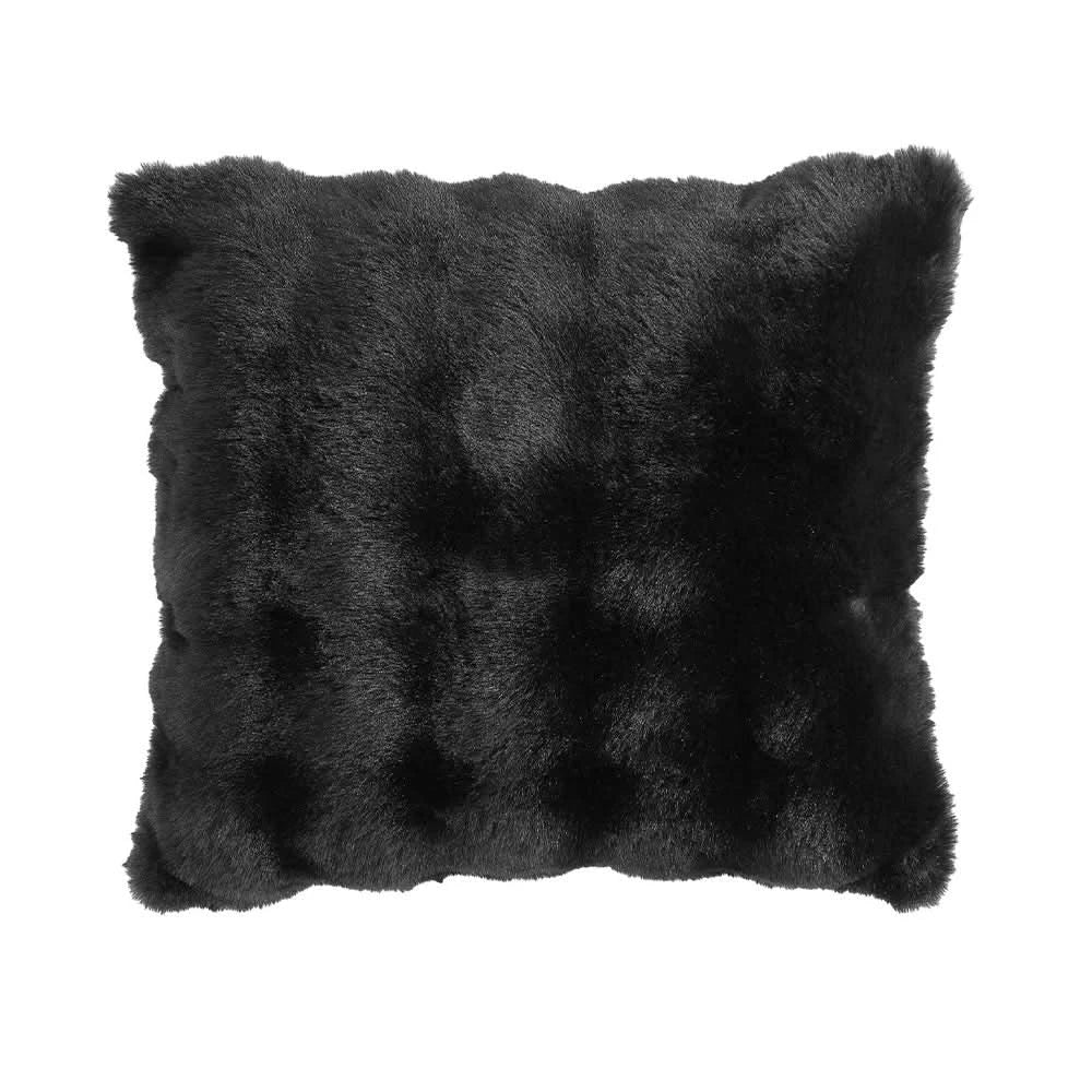 Bell Faux Black or Grey 4PC Comforter Set with Soft Plush Finish - Image 4