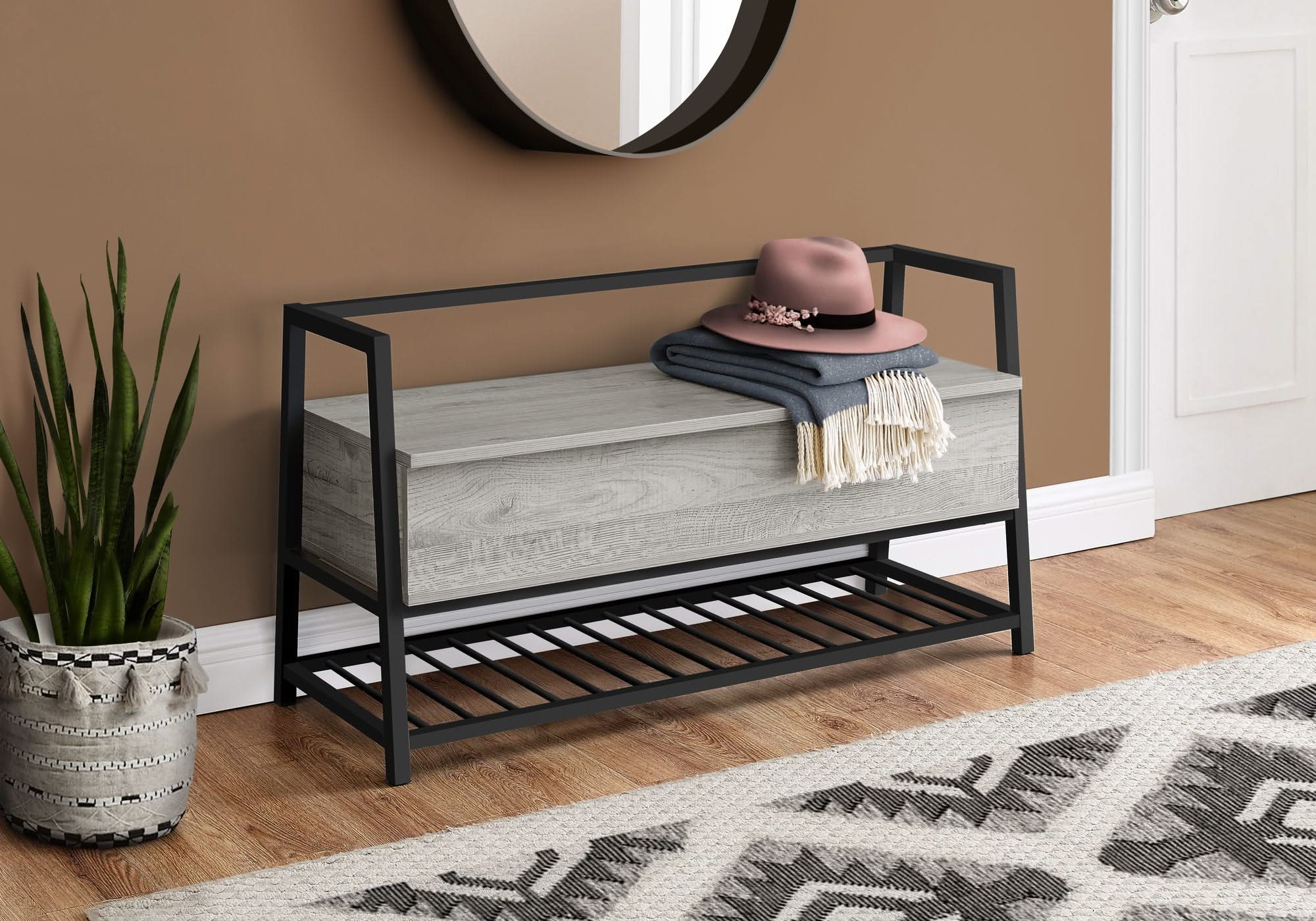Bench Storage, Rectangular, Contemporary & Modern - Image 2