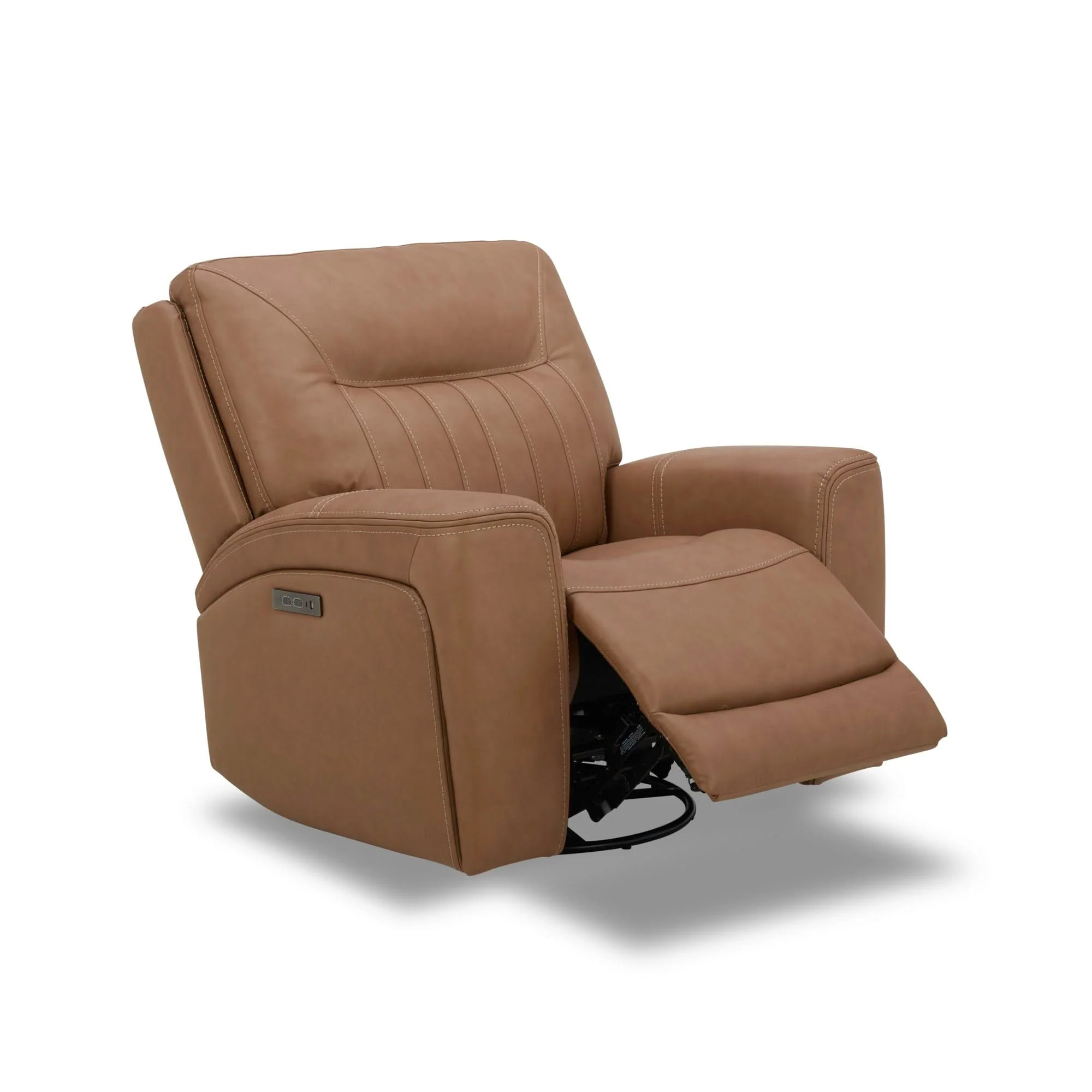Bennett - Swivel Glider Recliner P2 - Butternut - Image 4