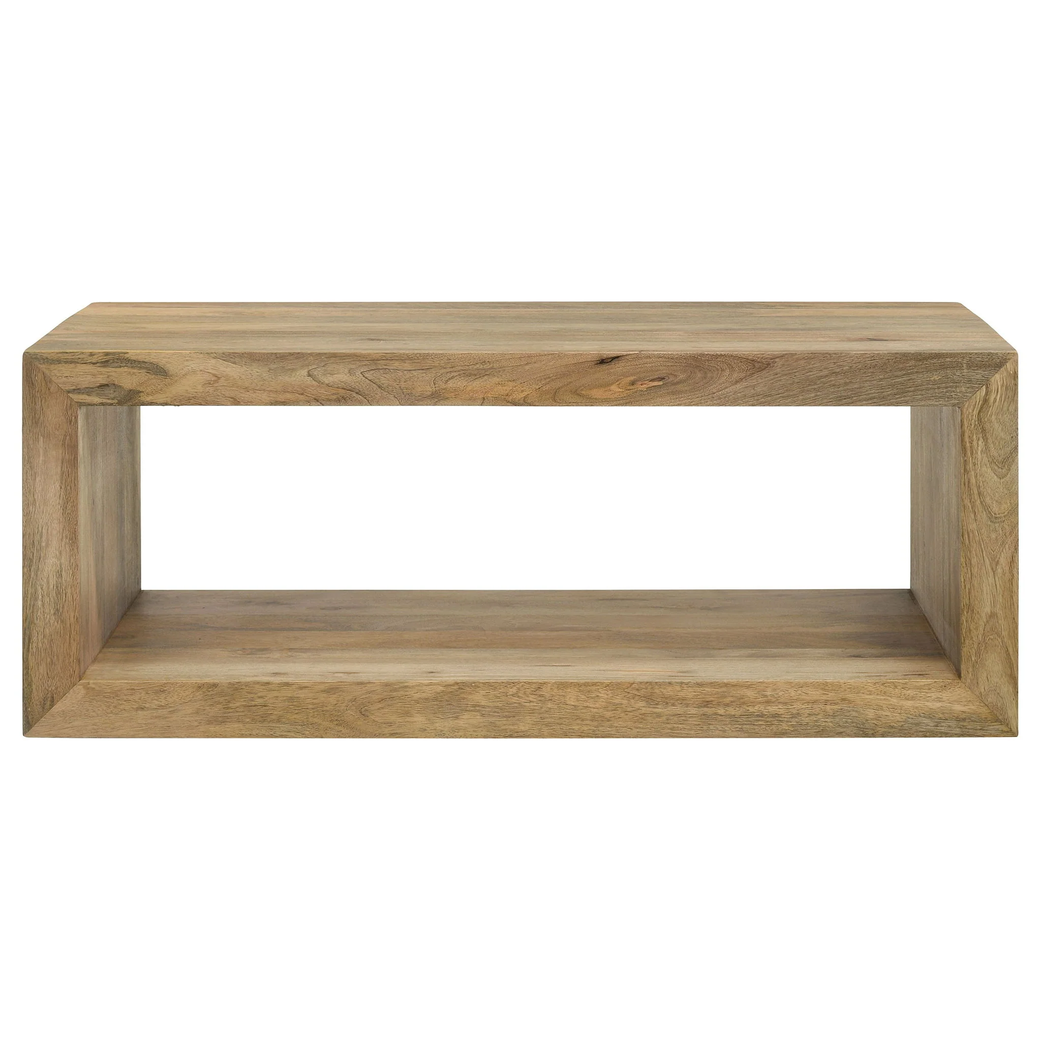 Benton Rectangular Solid Wood Coffee Table Natural - Image 3