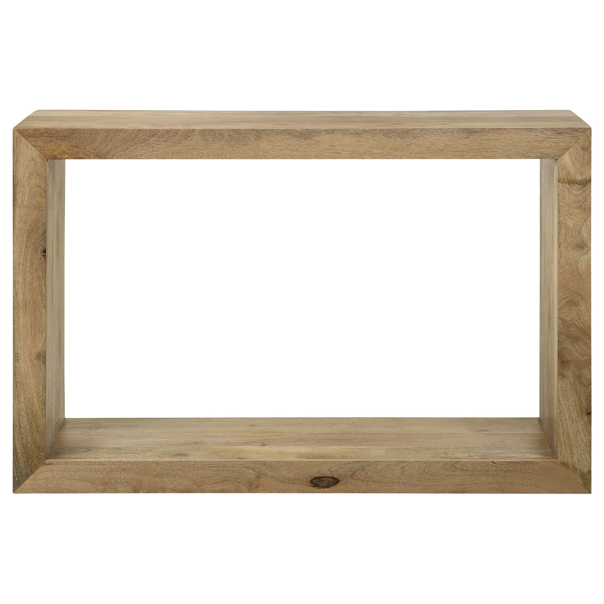 Benton Rectangular Solid Wood Sofa Console Table Natural - Image 4