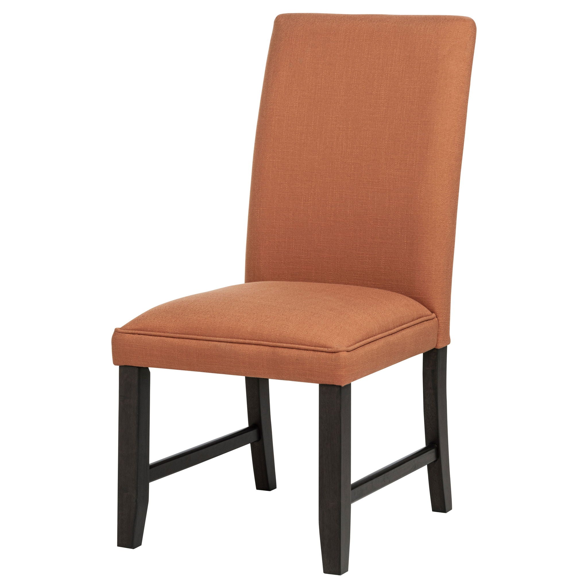 Berning Fabric Upholstered Parson Side Chair Salmon Orange (Set of 2) - Image 2