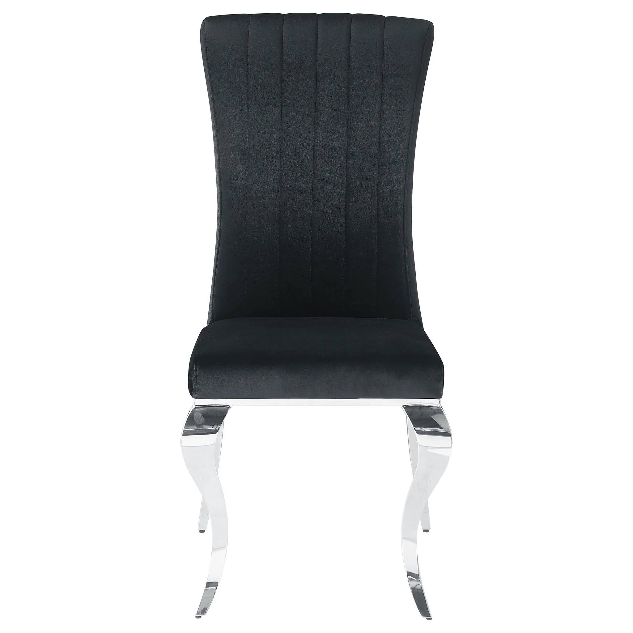 Betty Velvet Upholstered Dining Side Chair Black (Set of 4) - Image 4