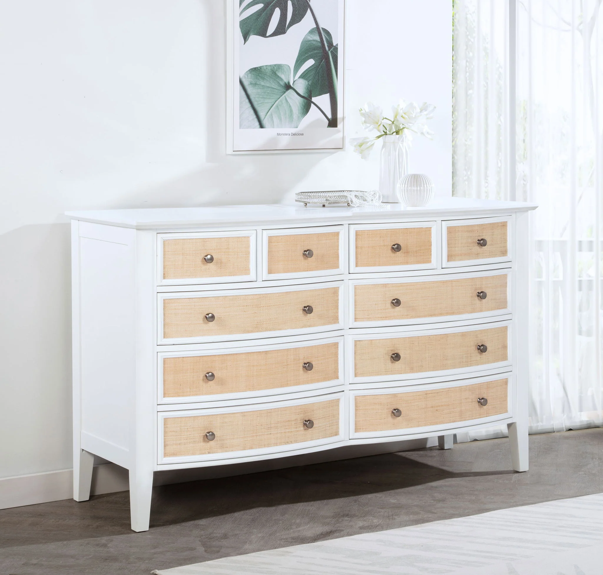 Bexhill 10-drawer Dresser Cabinet White - Image 3
