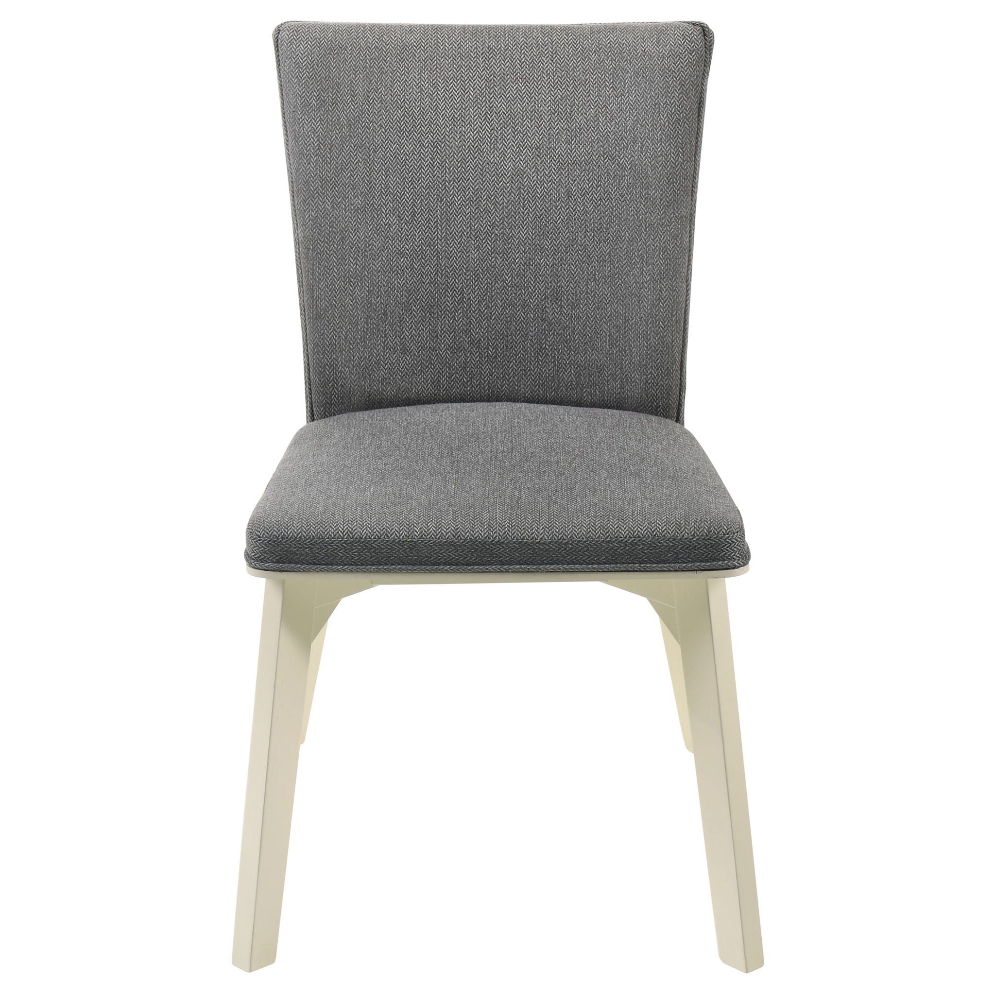 Biloxi Upholstered Dining Side Chair Grey (Set of 2) - Image 2