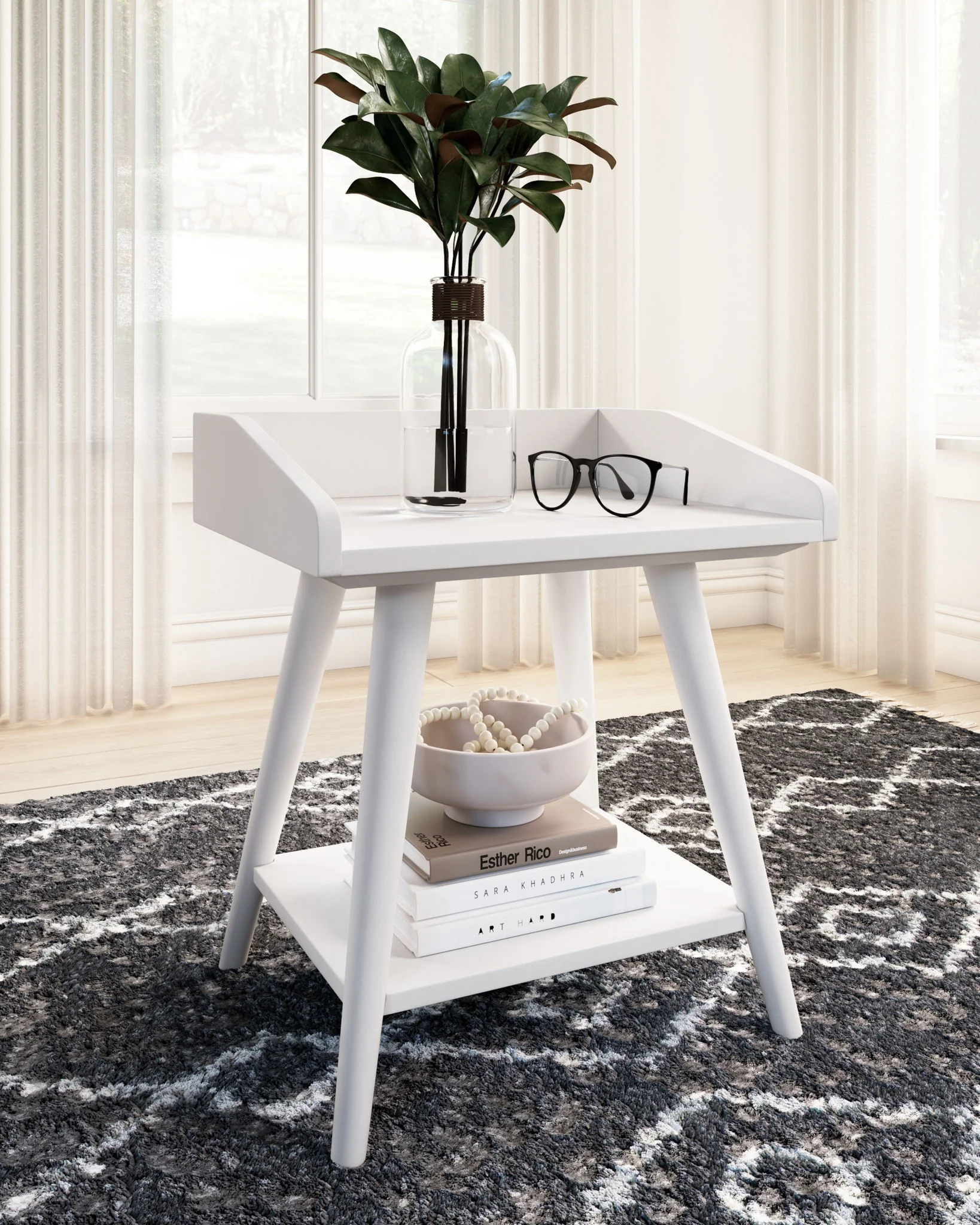 Blariden - Accent Table - White - Image 4
