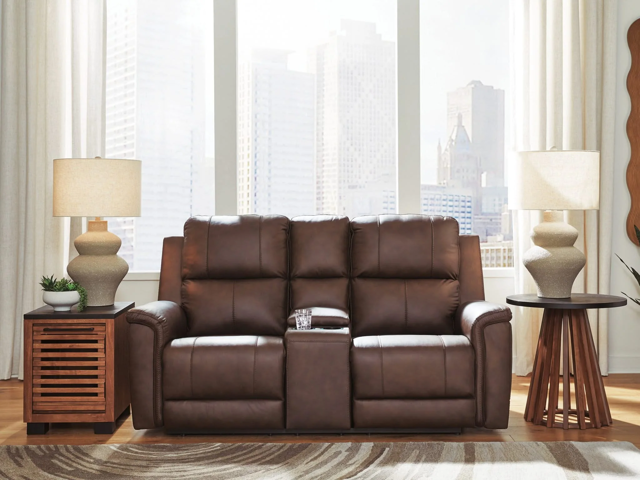 Bleckley - Power Reclining Loveseat With Console / Adjustable Headrest - Image 5