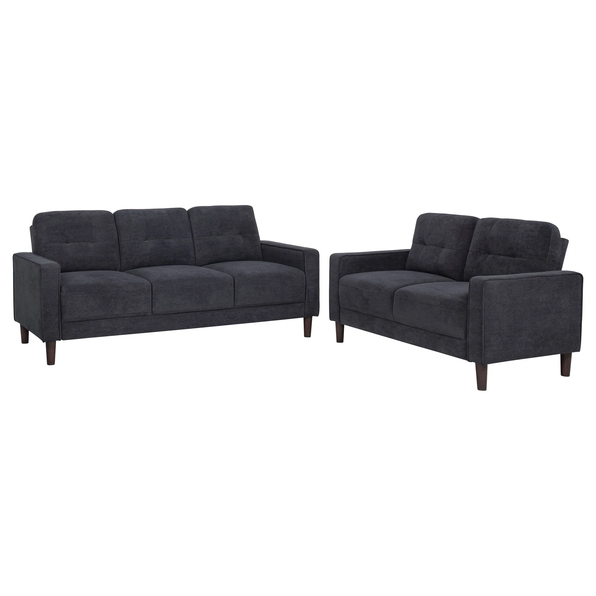 Bowen II 2-piece Upholstered Track Arm Sofa Set Steel Grey - Image 4