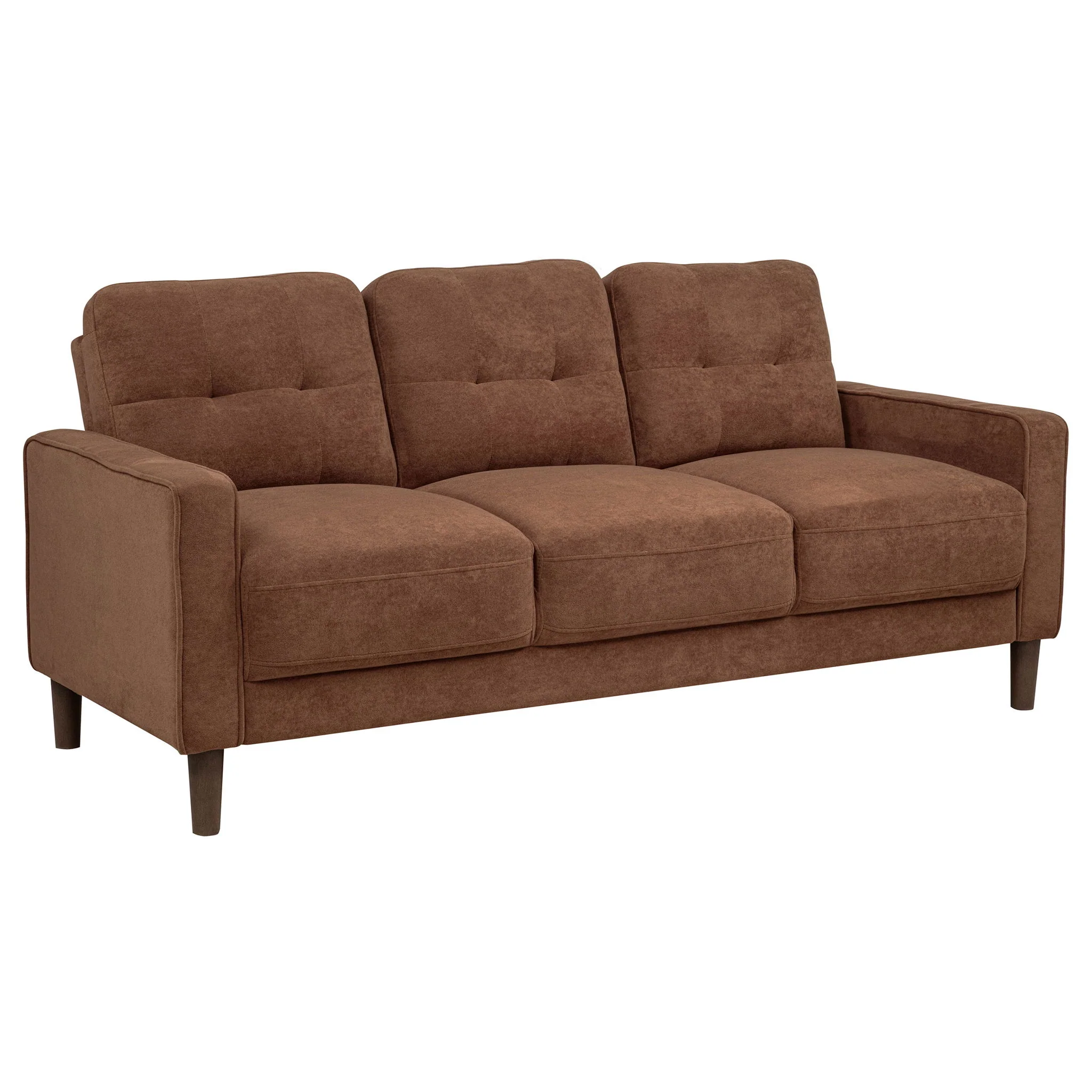 Bowen II 3-piece Fabric Upholstered Track Arm Sofa Set Rust - Image 4