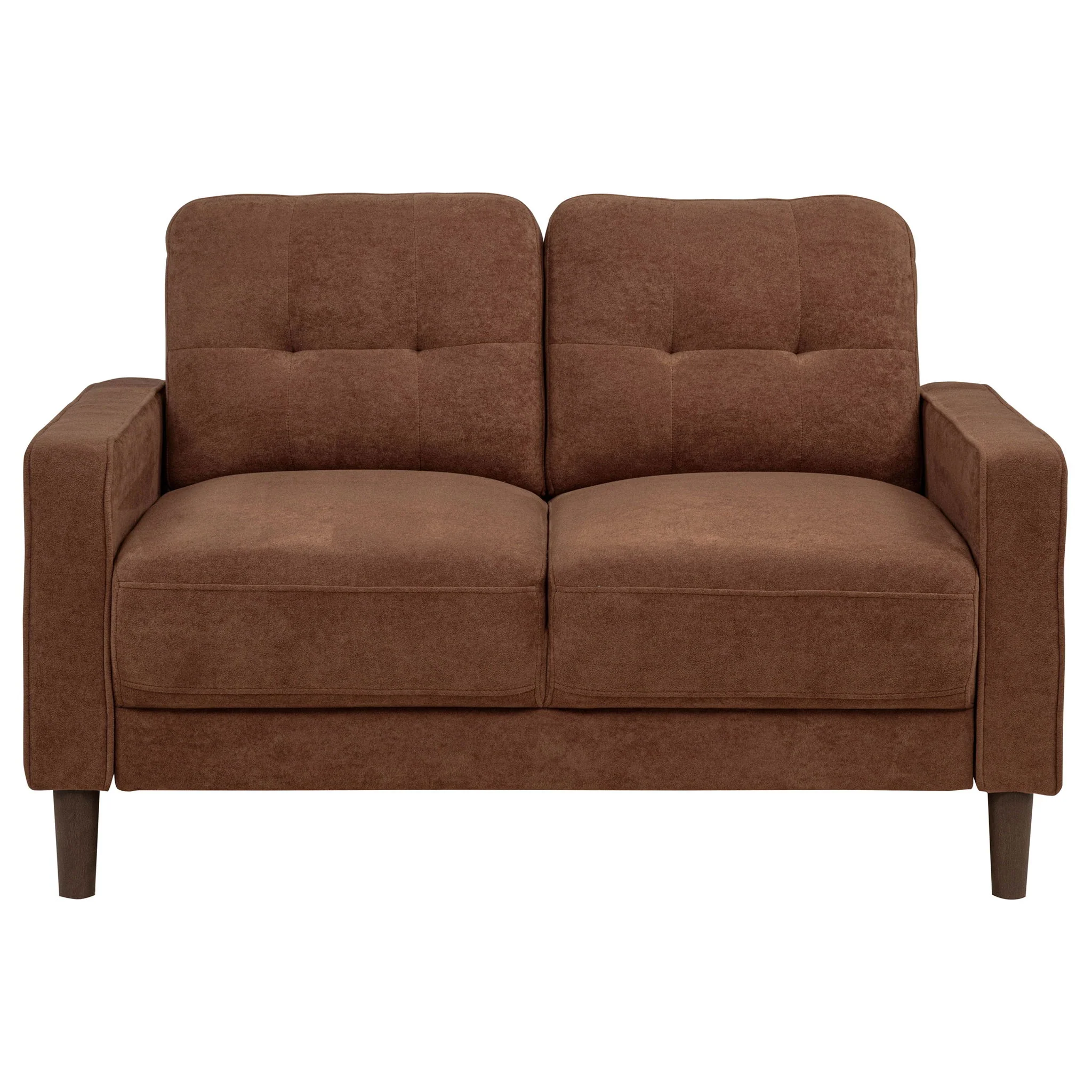 Bowen II Fabric Upholstered Track Arm Loveseat Rust - Image 3