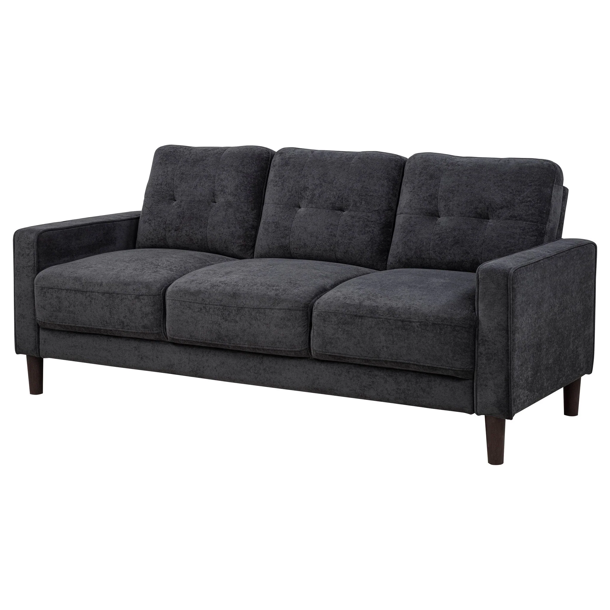 Bowen II Fabric Upholstered Track Arm Sofa Steel Grey - Image 2