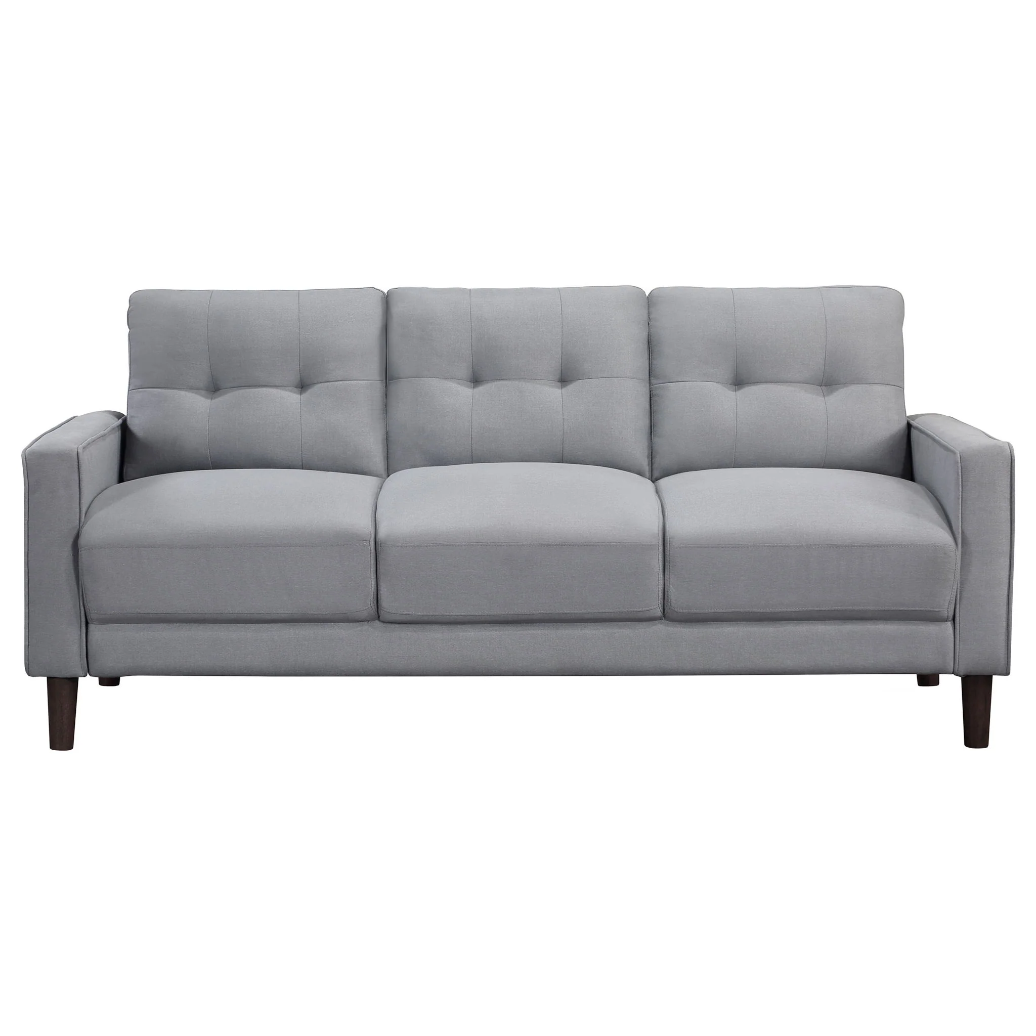 Bowen Upholstered Track Arm Tufted Sofa Grey - Image 3