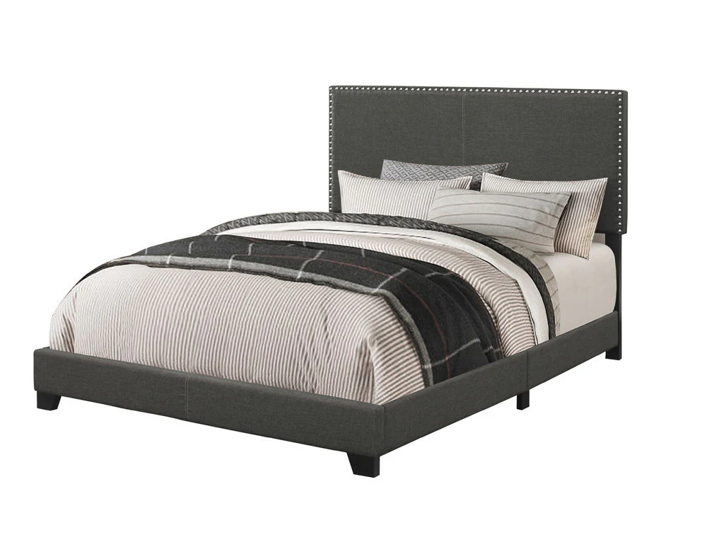 Boyd Upholstered California King Panel Bed Charcoal - Image 2
