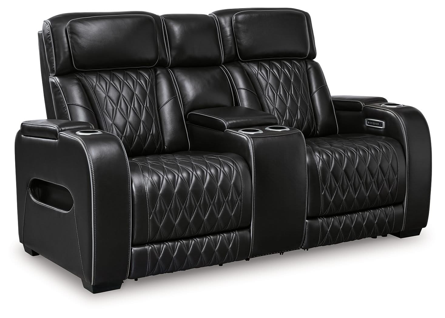 Boyington - Power Reclining Loveseat With Console/Adj Hdrst - Image 4