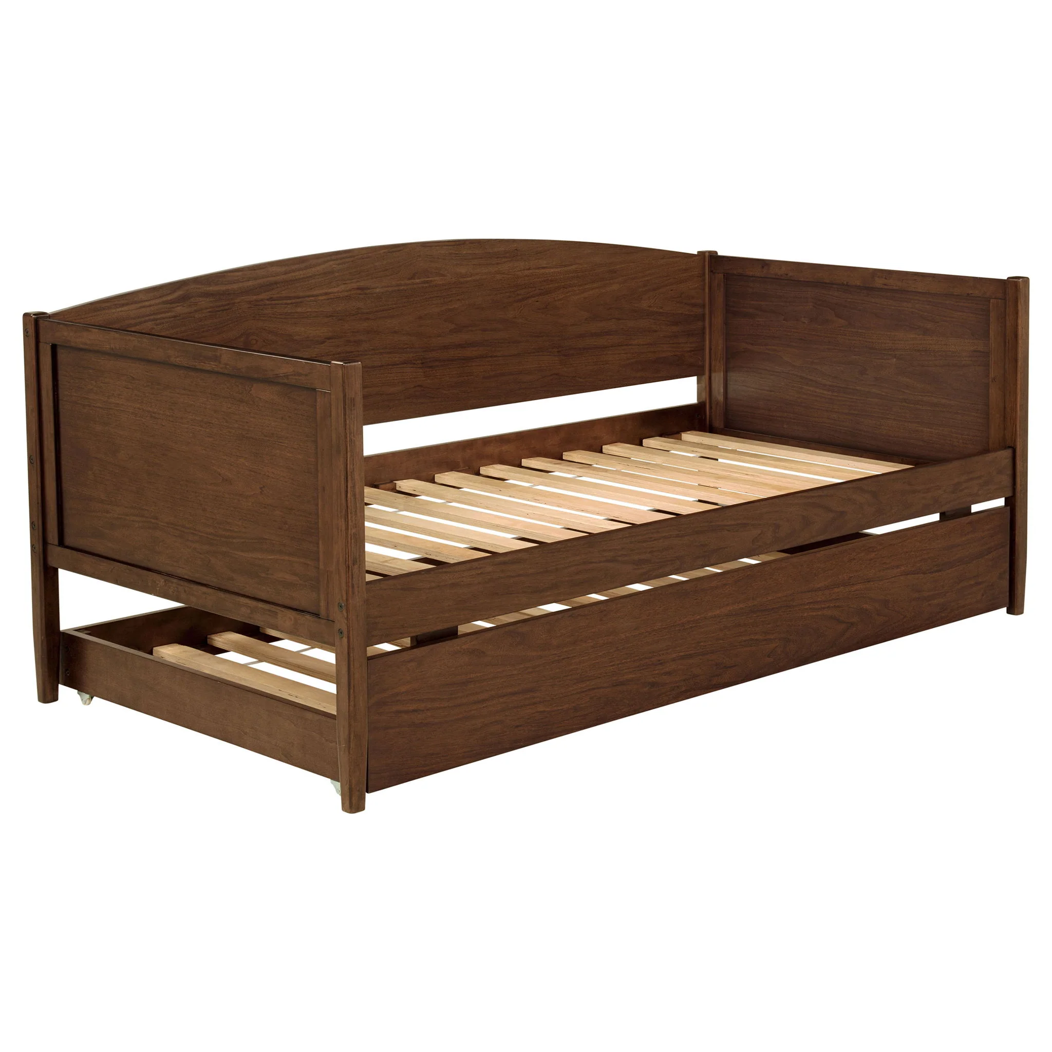 Bozeman Wood Twin Daybed With Trundle Medium Walnut - Image 2