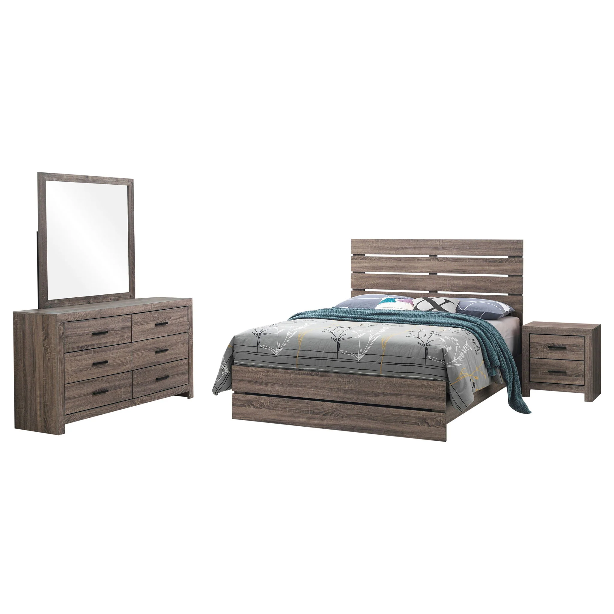 Brantford 4-piece Queen Bedroom Set Barrel Oak - Image 4