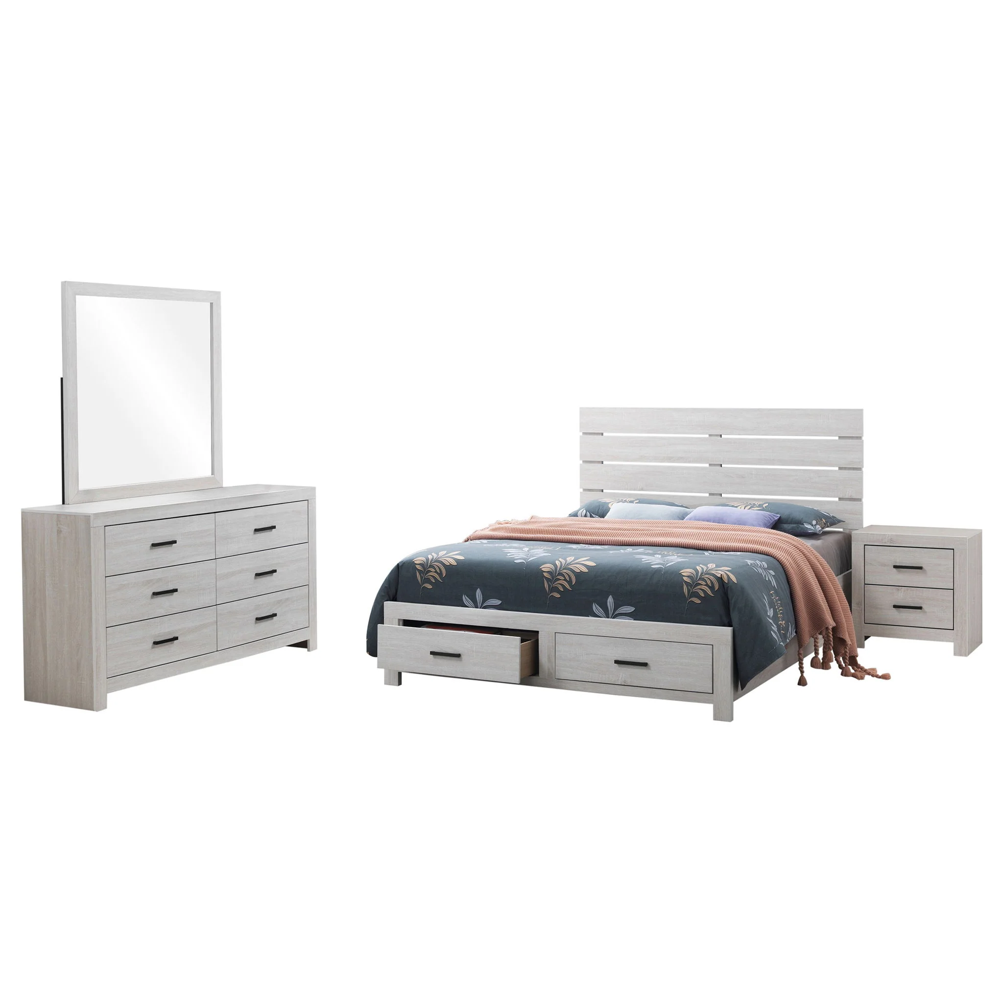Brantford 4-piece Queen Bedroom Set Coastal White - Image 2
