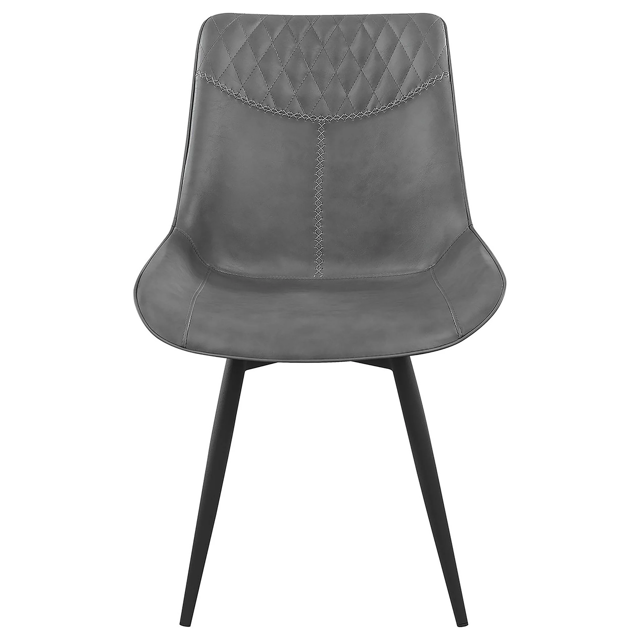 Brassie Upholstered Swivel Dining Side Chair Grey (Set of 2) - Image 4