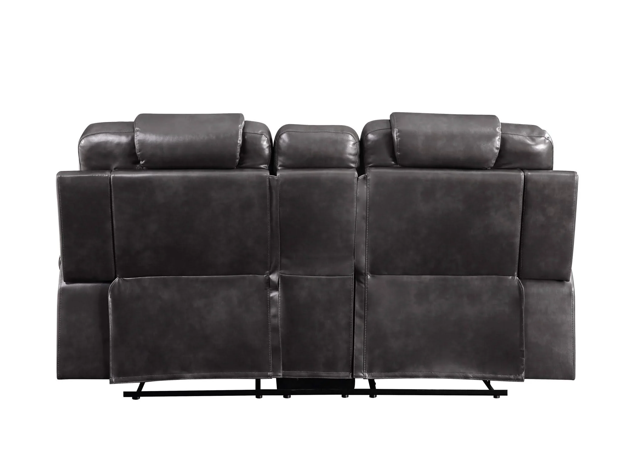 Braylon - Recliner Loveseat With Cupholder Console - Brown - Image 2