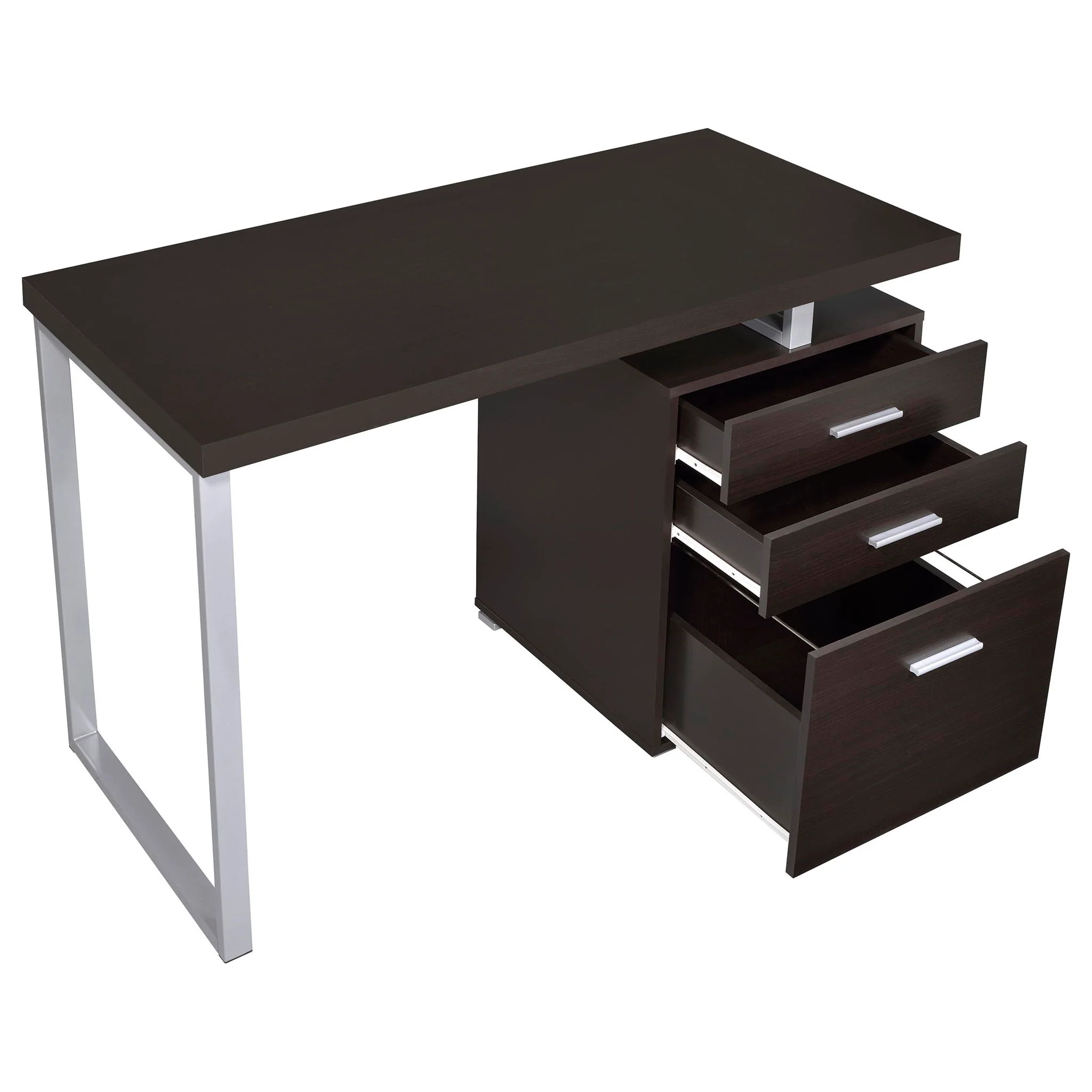 Brennan 47-inch 3-drawer Office Computer Desk Cappuccino - Image 2