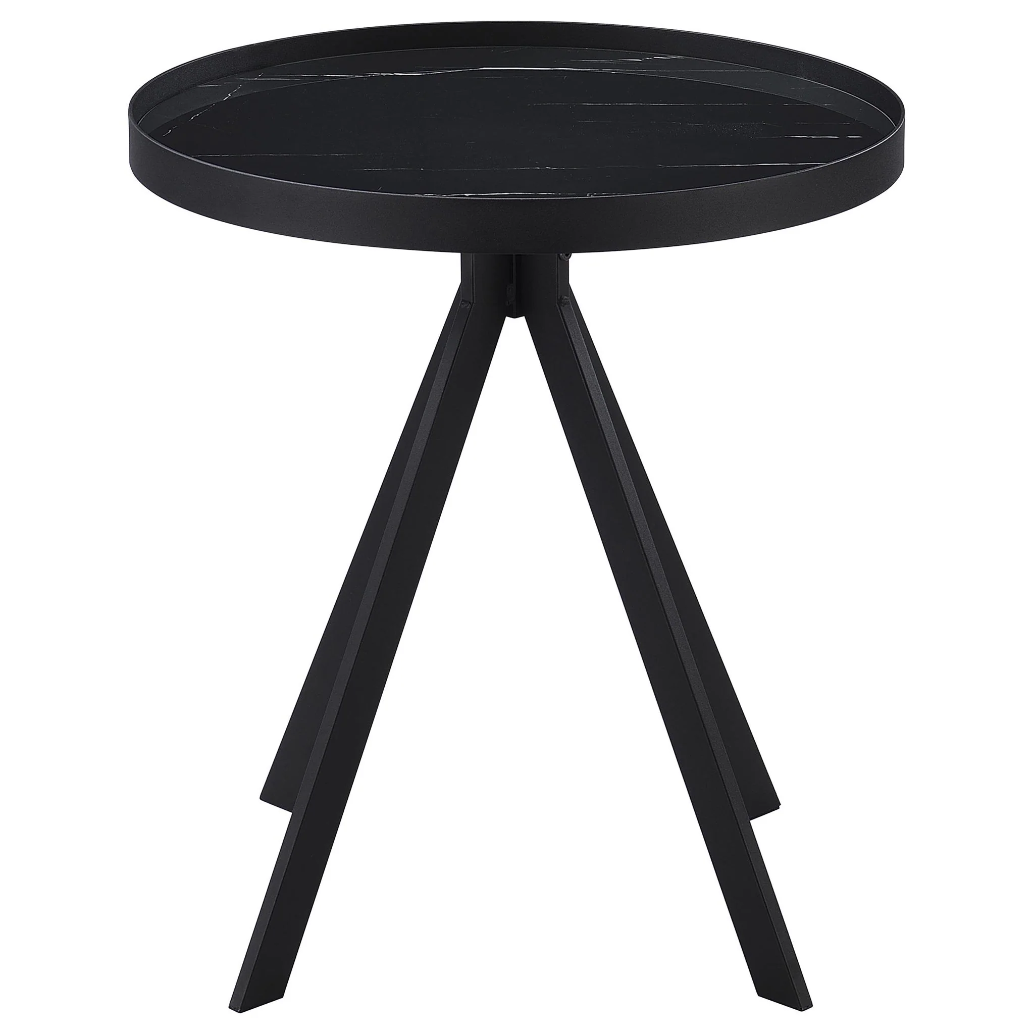 Briggs 3-piece Round Coffee and End Table Set Black - Image 4