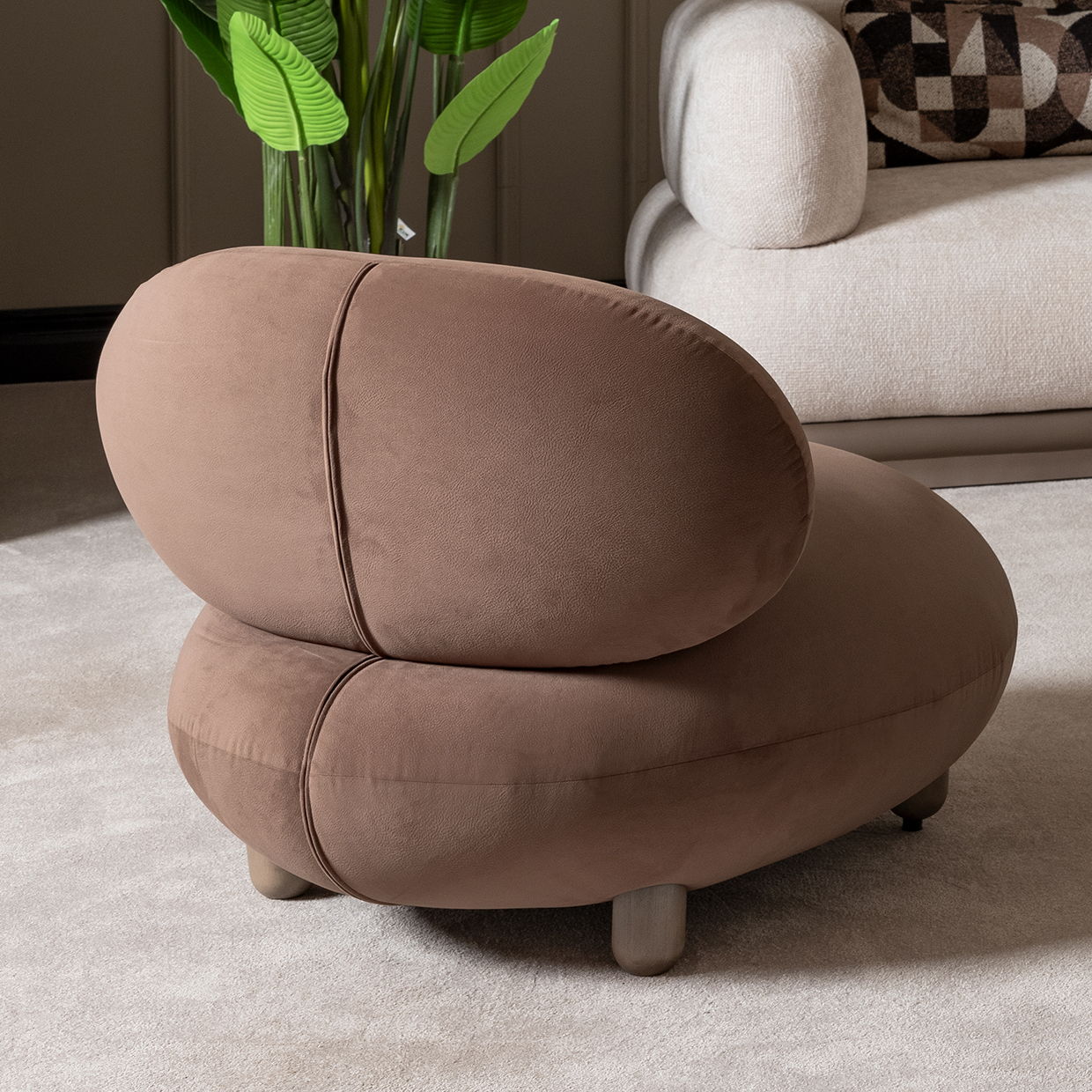 Bristol Point - Accent Chair - Fawn / Saddle Brown - Image 4