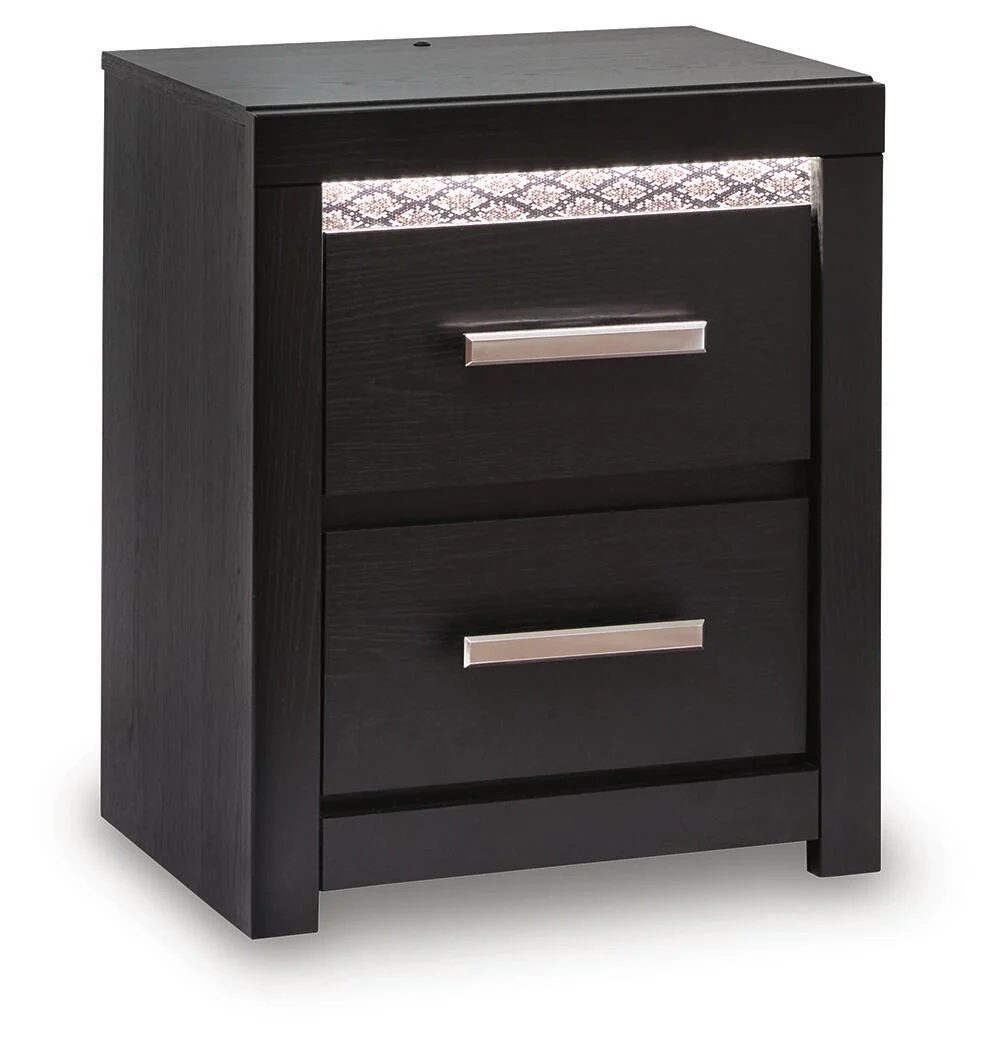 Brizmore - Two Drawer Night Stand - Black