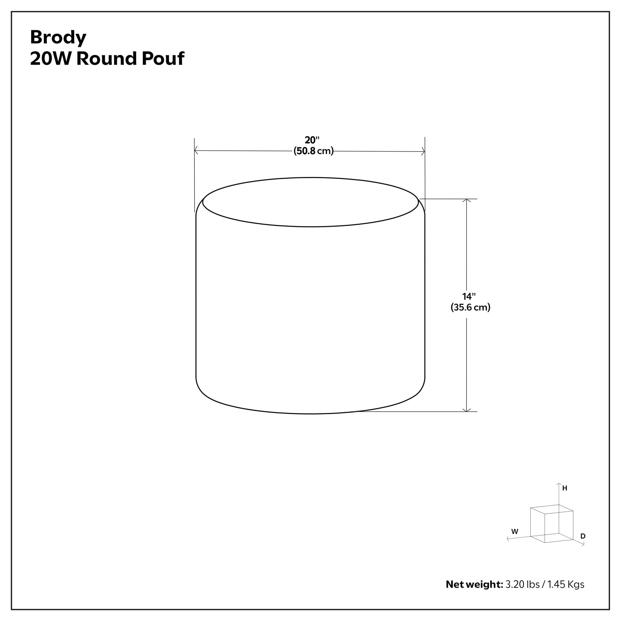 Brody - Round Pouf - Image 5